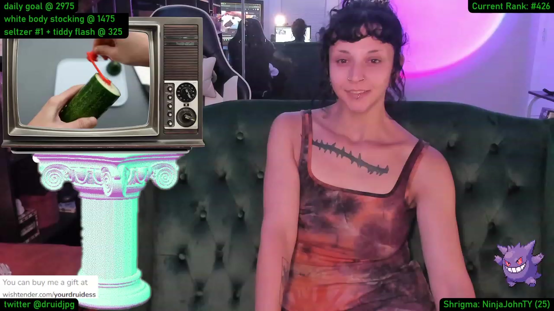 Gallery image thumbnail from YourDruidess's myfreecams stream on, 08/24/2023, 01:47 image 8 of 20