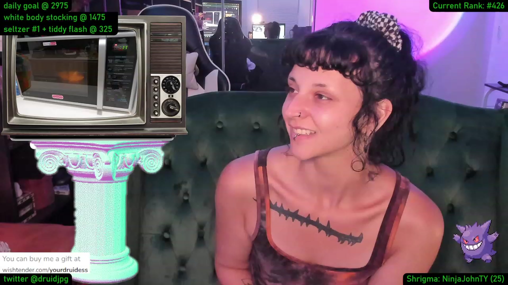 Gallery image thumbnail from YourDruidess's myfreecams stream on, 08/24/2023, 01:47 image 5 of 20