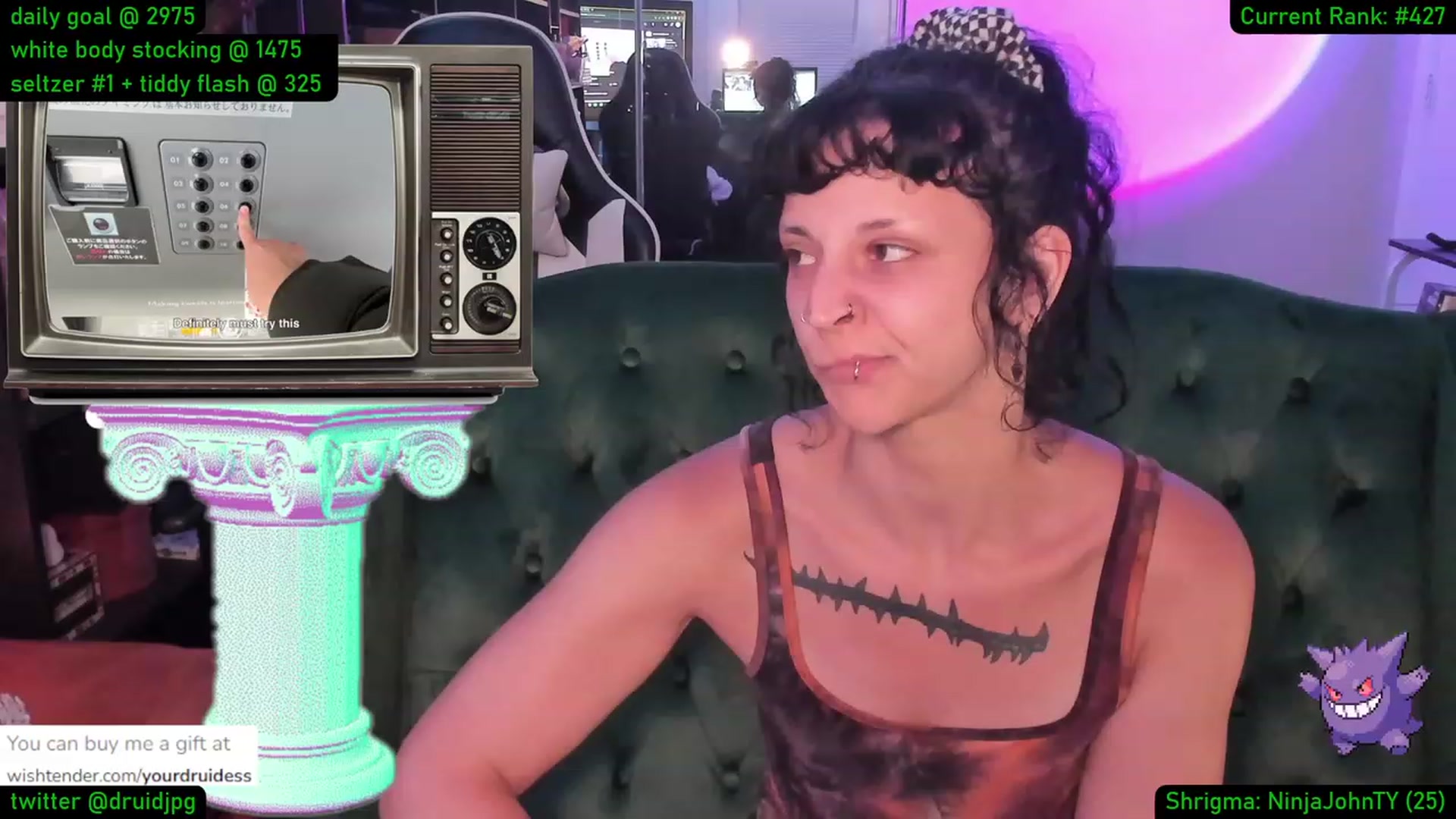 Gallery image thumbnail from YourDruidess's myfreecams stream on, 08/24/2023, 01:47 image 14 of 20