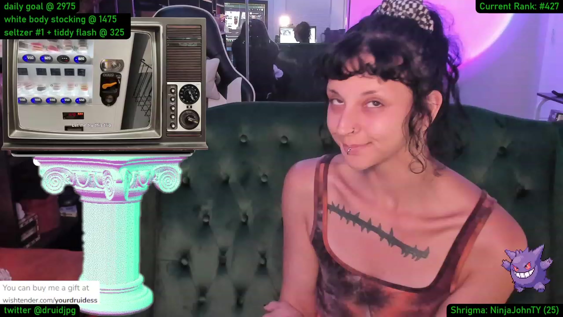 Gallery image thumbnail from YourDruidess's myfreecams stream on, 08/24/2023, 01:47 image 16 of 20