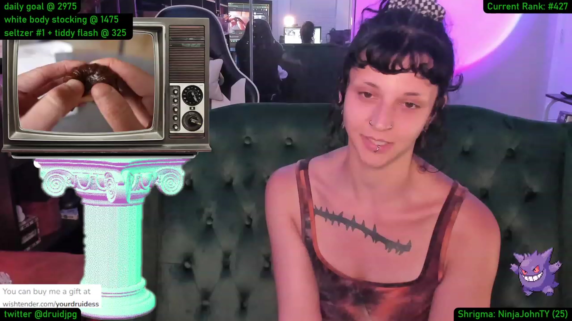 Gallery image thumbnail from YourDruidess's myfreecams stream on, 08/24/2023, 01:47 image 15 of 20