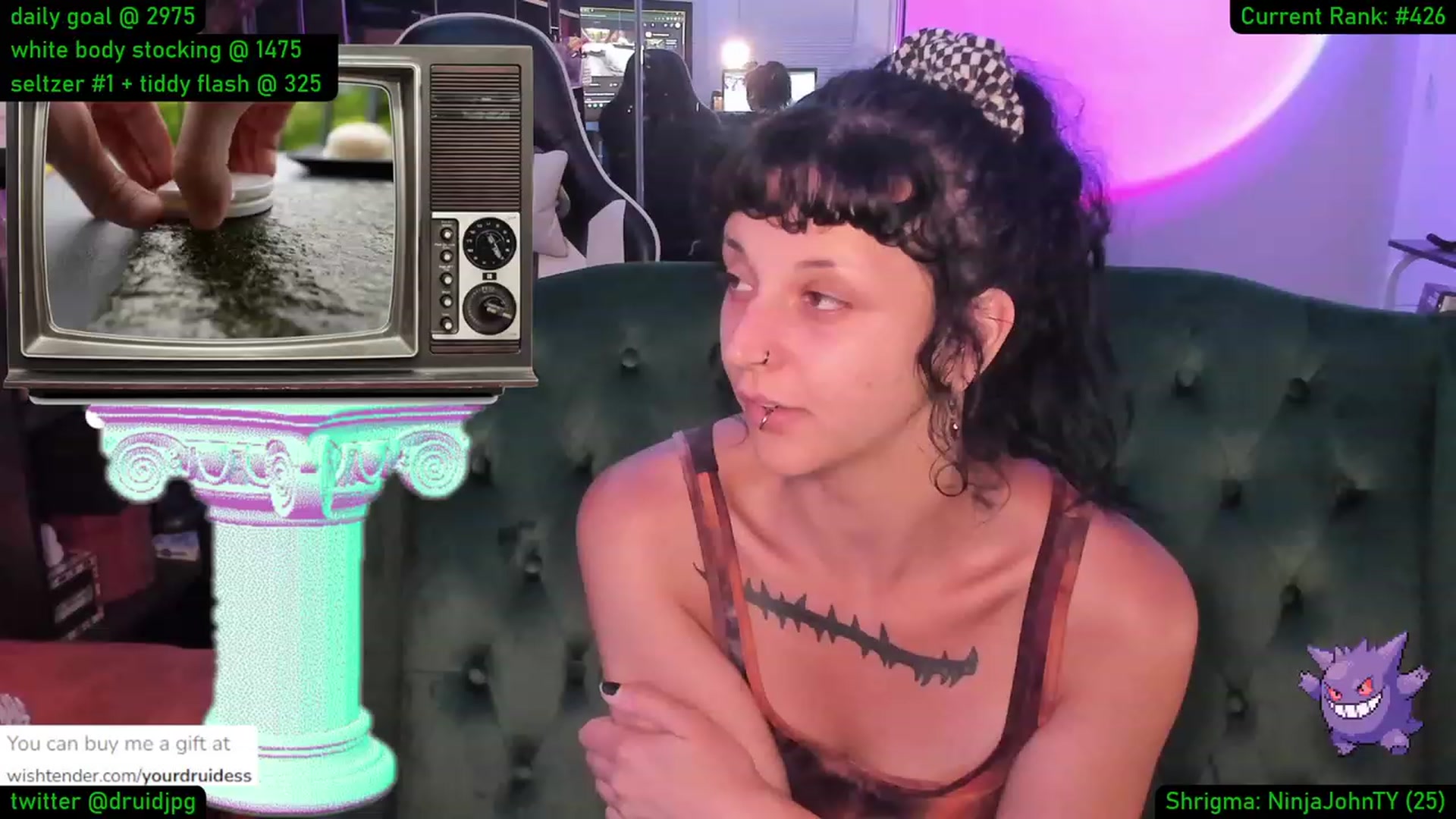 Gallery image thumbnail from YourDruidess's myfreecams stream on, 08/24/2023, 01:47 image 2 of 20