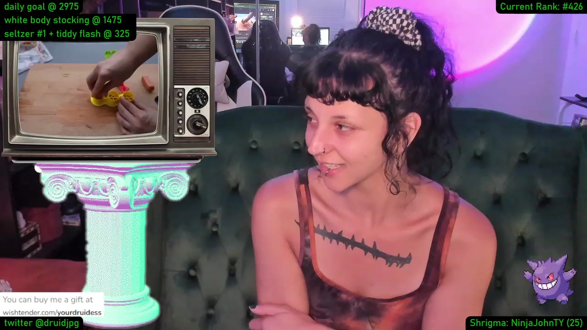 Gallery image thumbnail from YourDruidess's myfreecams stream on, 08/24/2023, 01:47 image 1 of 20