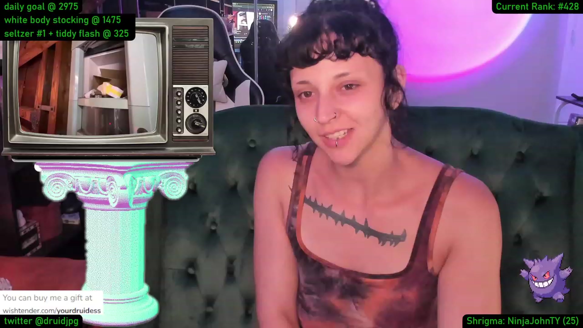 Gallery image thumbnail from YourDruidess's myfreecams stream on, 08/24/2023, 01:47 image 20 of 20