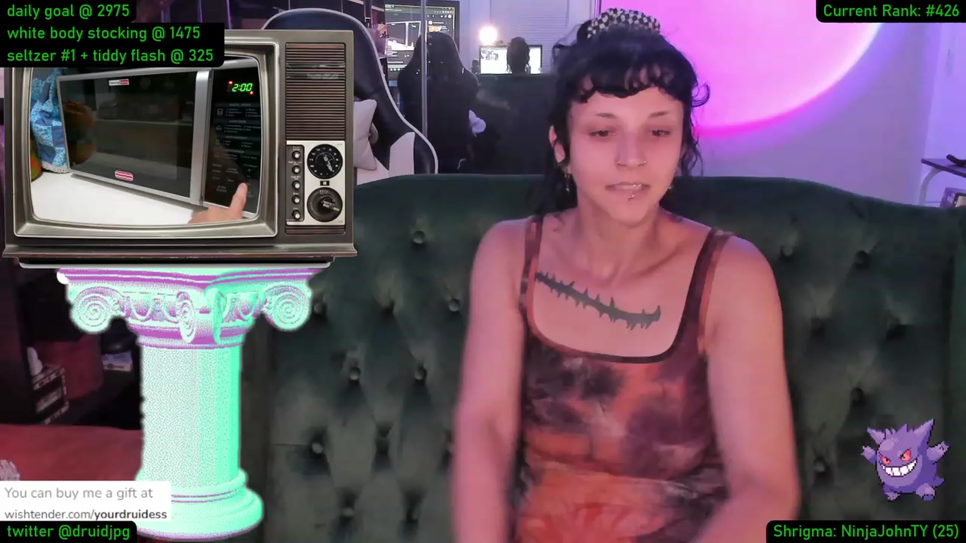 Gallery image thumbnail from YourDruidess's myfreecams stream on, 08/24/2023, 01:47 image 9 of 20