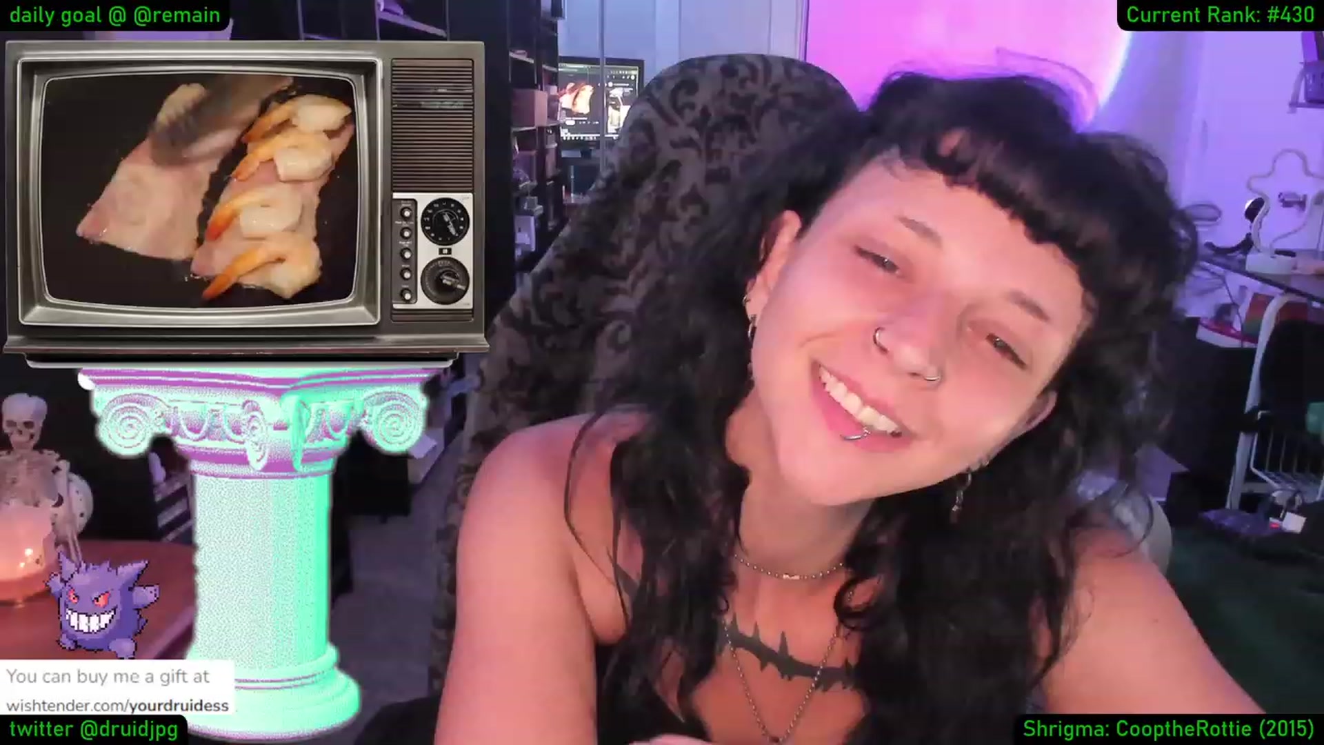 Gallery image thumbnail from YourDruidess's myfreecams stream on, 08/25/2023, 08:13 image 12 of 20