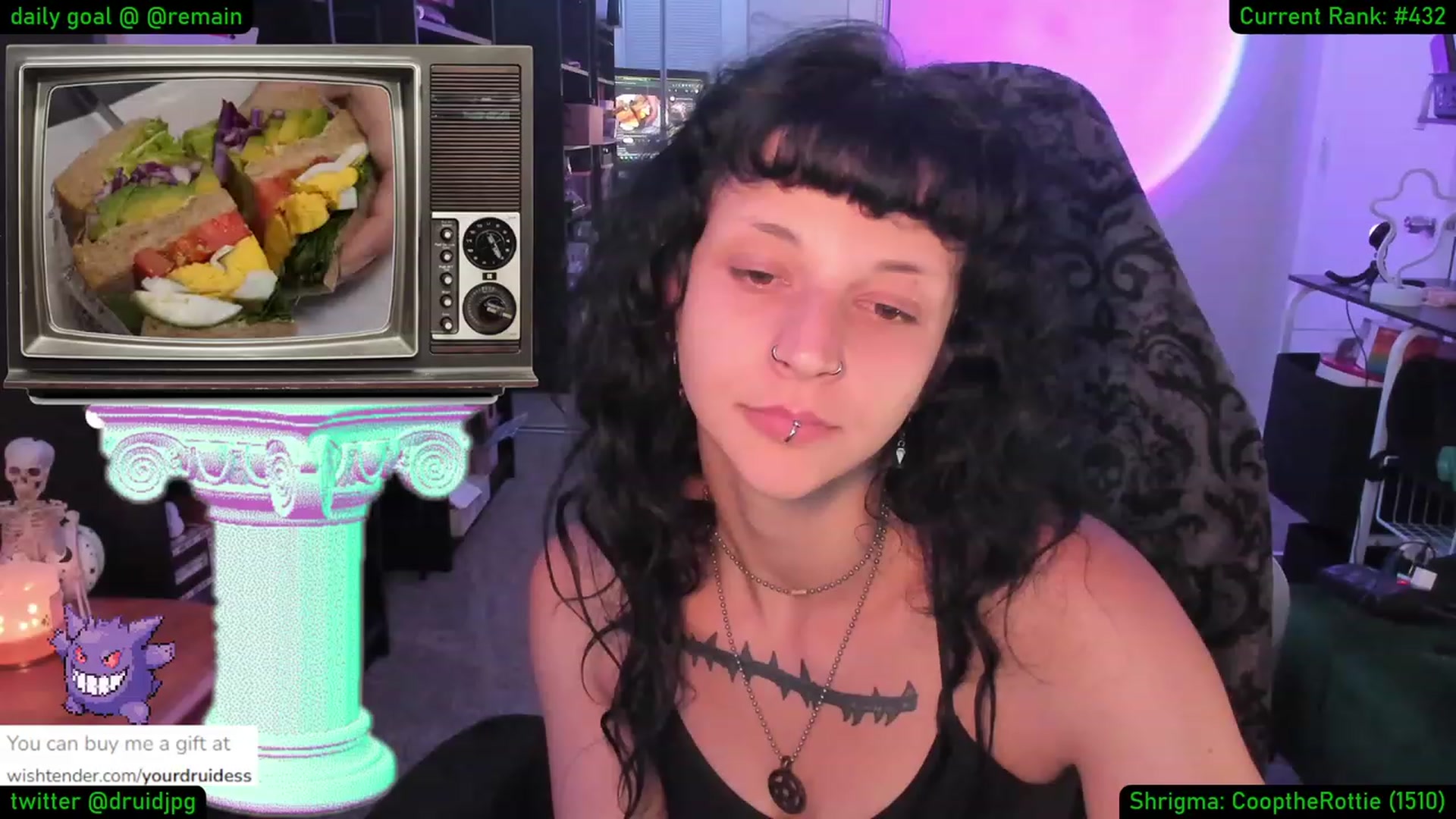 Gallery image thumbnail from YourDruidess's myfreecams stream on, 08/25/2023, 08:13 image 8 of 20