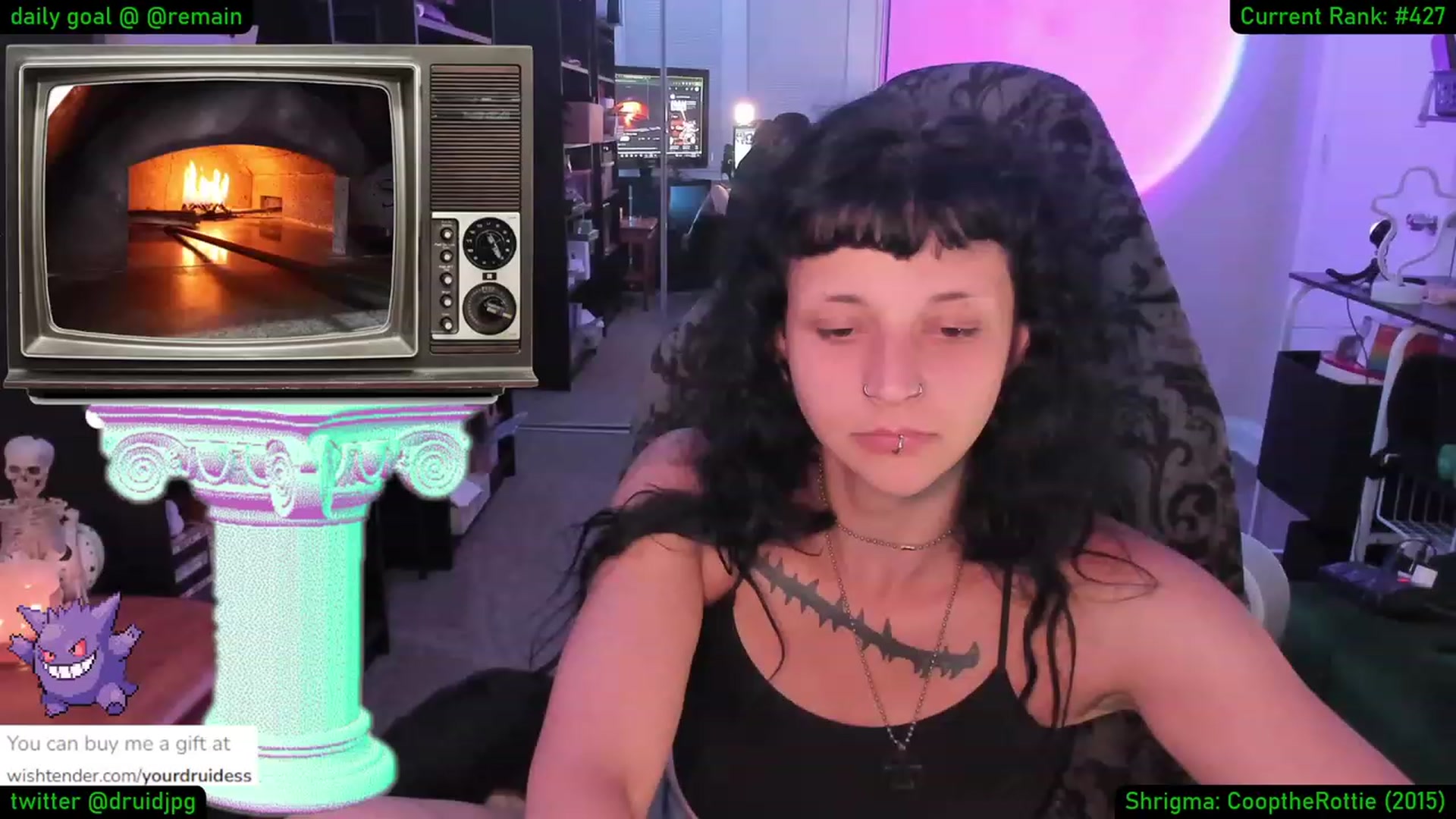 Gallery image thumbnail from YourDruidess's myfreecams stream on, 08/25/2023, 08:35 image 15 of 20
