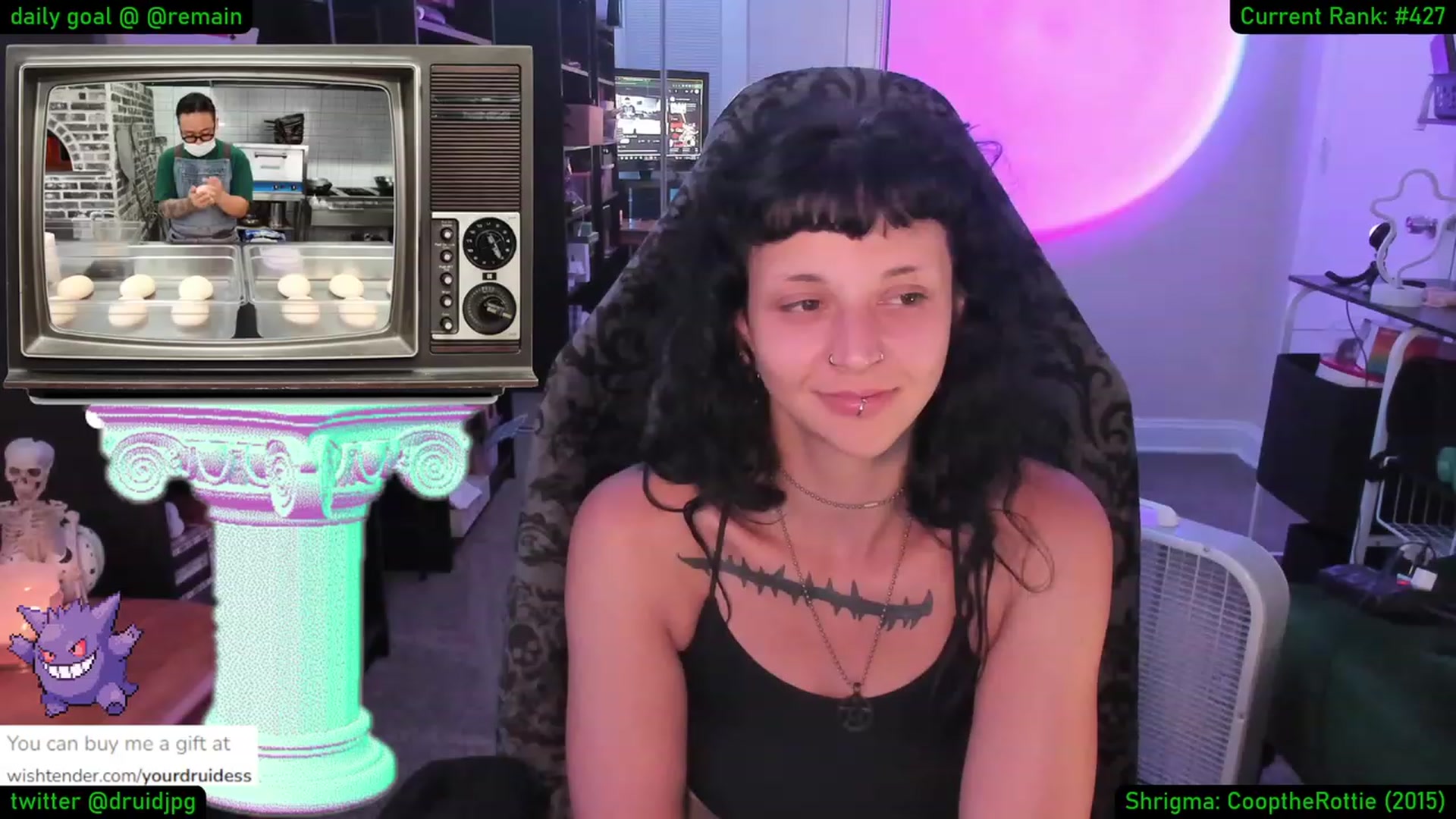 Gallery image thumbnail from YourDruidess's myfreecams stream on, 08/25/2023, 08:35 image 13 of 20