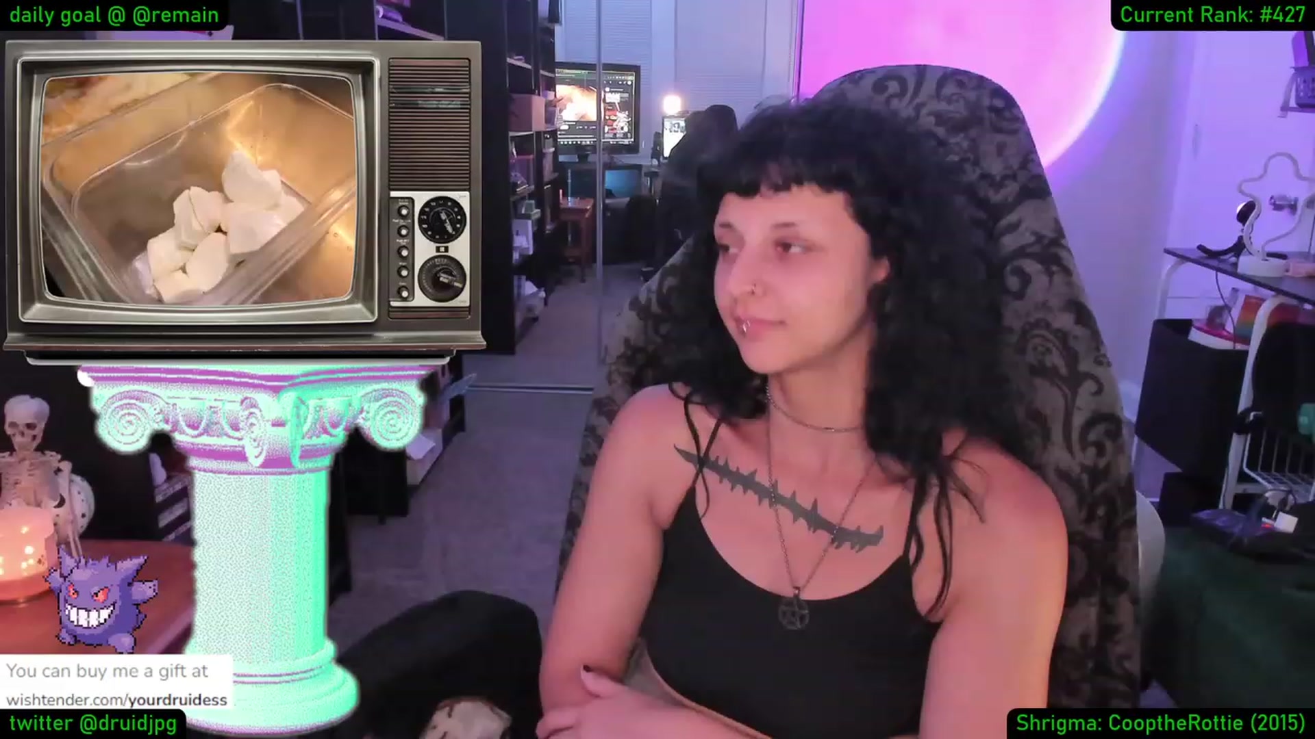 Gallery image thumbnail from YourDruidess's myfreecams stream on, 08/25/2023, 08:35 image 14 of 20