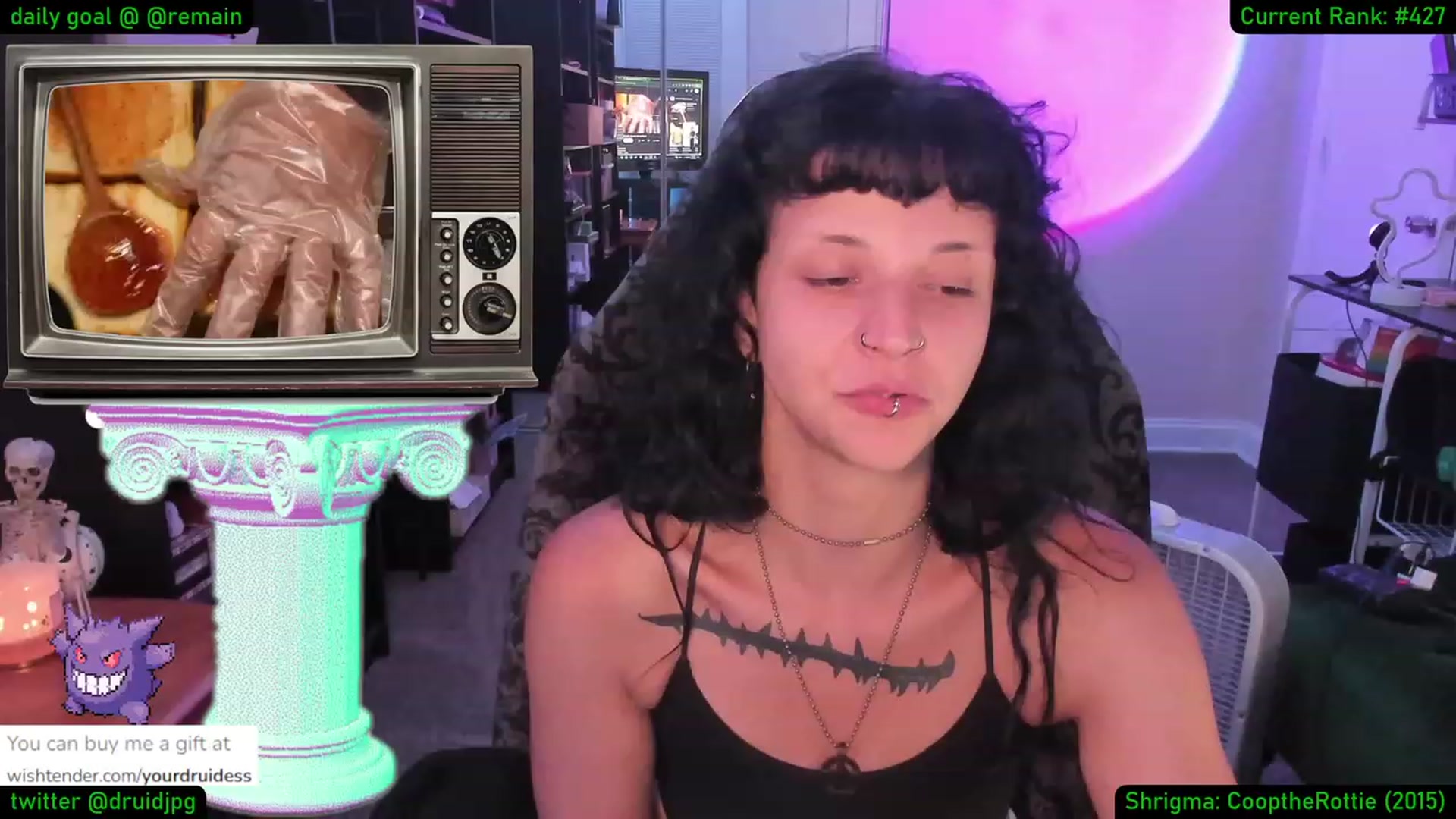 Gallery image thumbnail from YourDruidess's myfreecams stream on, 08/25/2023, 08:35 image 6 of 20