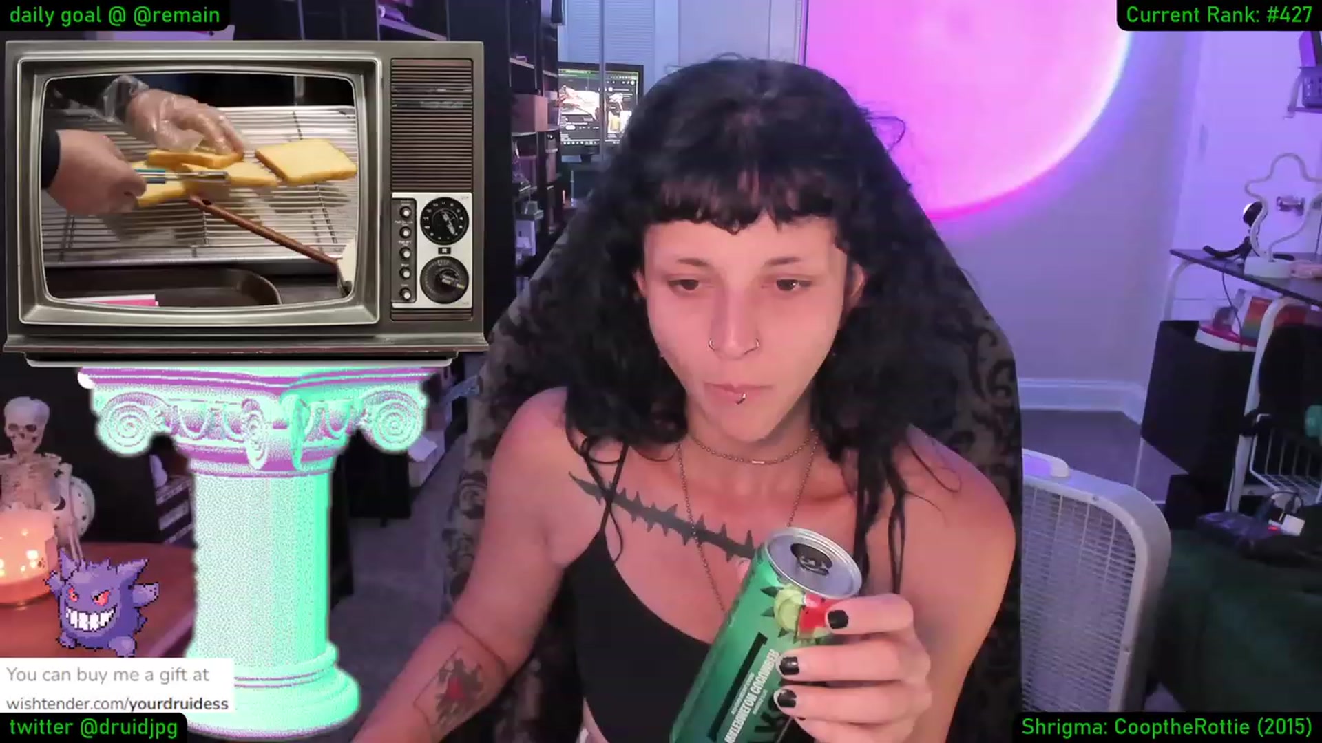 Gallery image thumbnail from YourDruidess's myfreecams stream on, 08/25/2023, 08:35 image 4 of 20