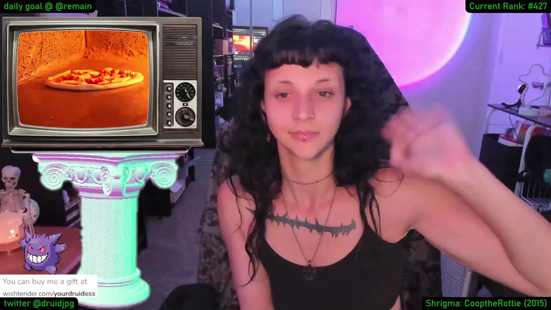 Gallery image thumbnail from YourDruidess's myfreecams stream on, 08/25/2023, 08:35 image 20 of 20