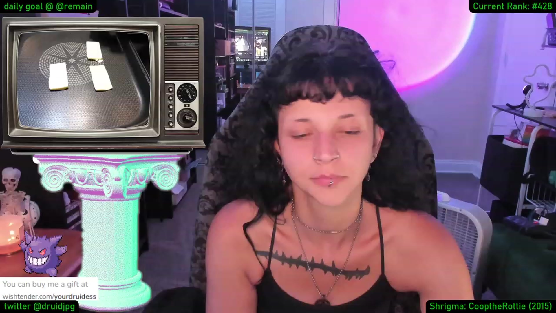 Gallery image thumbnail from YourDruidess's myfreecams stream on, 08/25/2023, 08:35 image 2 of 20