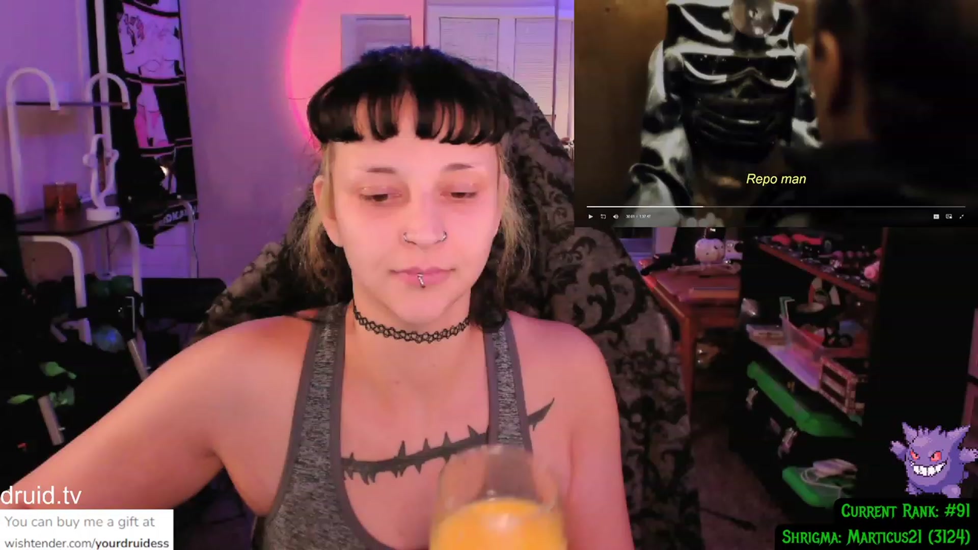 Gallery image thumbnail from YourDruidess's myfreecams stream on, 01/02/2024, 08:11 image 20 of 20