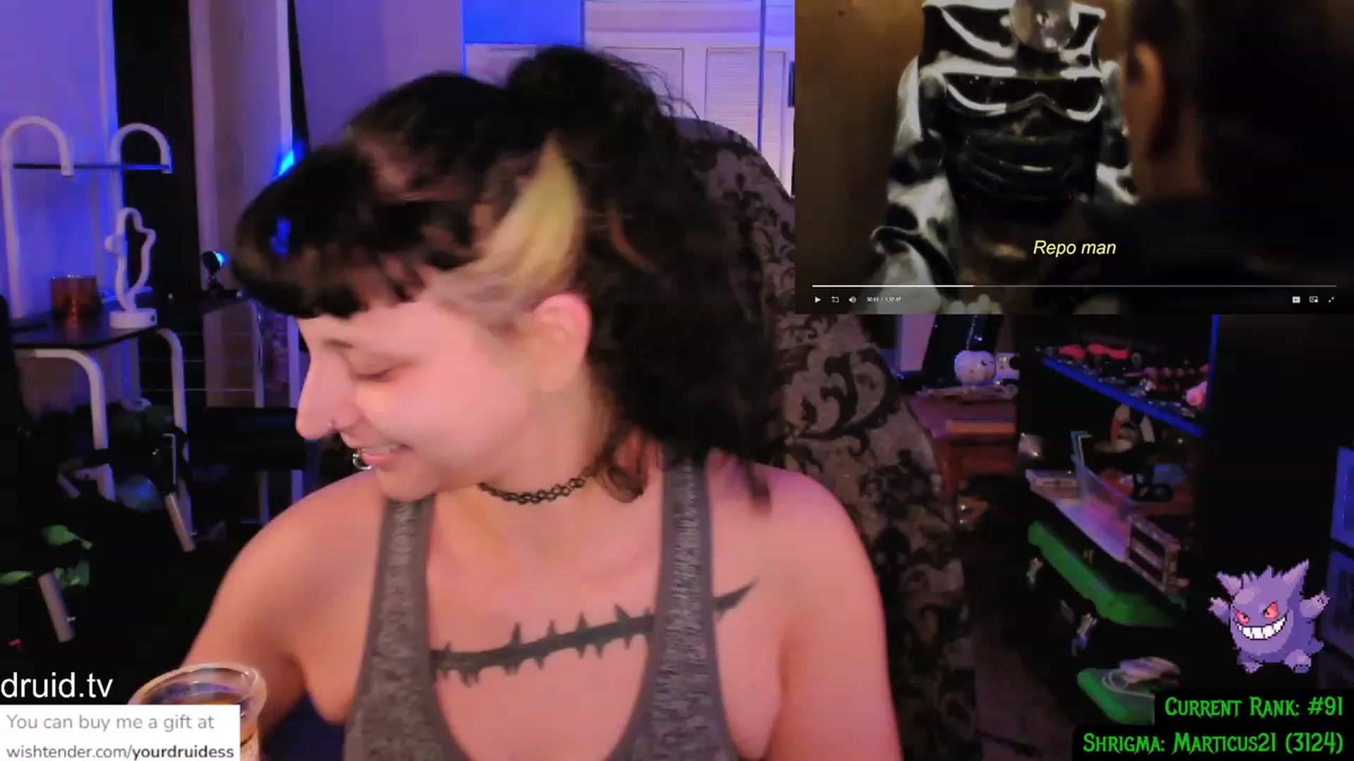 Gallery image thumbnail from YourDruidess's myfreecams stream on, 01/02/2024, 08:11 image 18 of 20