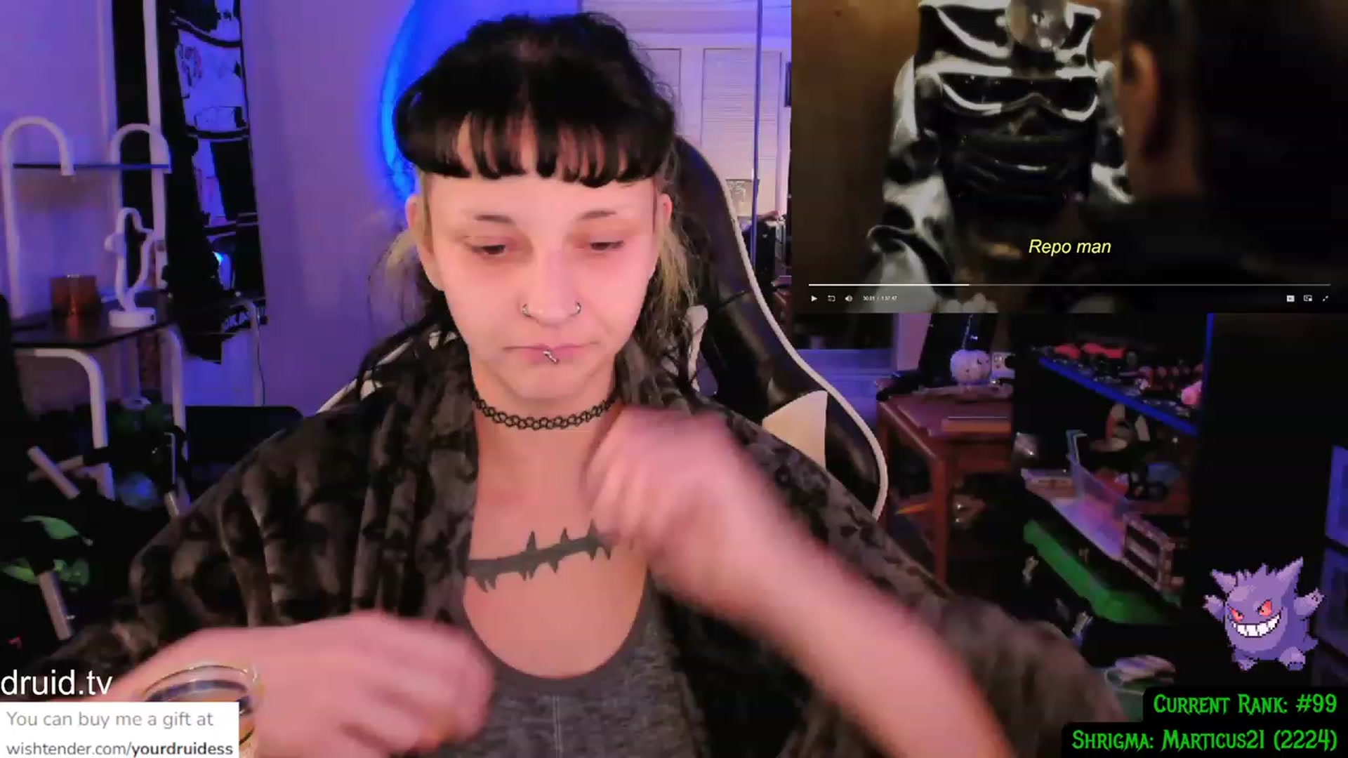 Gallery image thumbnail from YourDruidess's myfreecams stream on, 01/02/2024, 08:11 image 13 of 20
