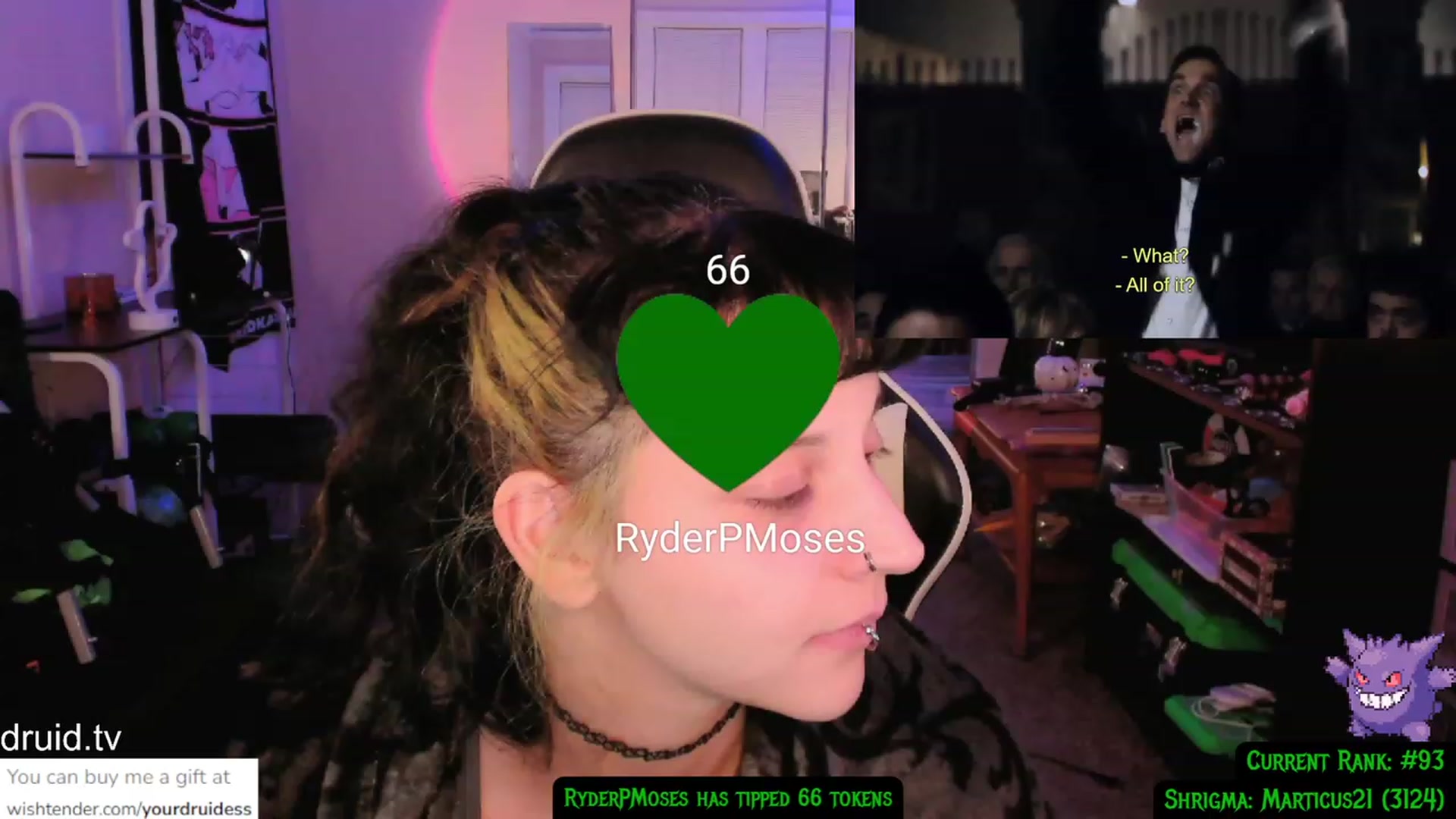 Gallery image thumbnail from YourDruidess's myfreecams stream on, 01/02/2024, 09:02 image 17 of 20