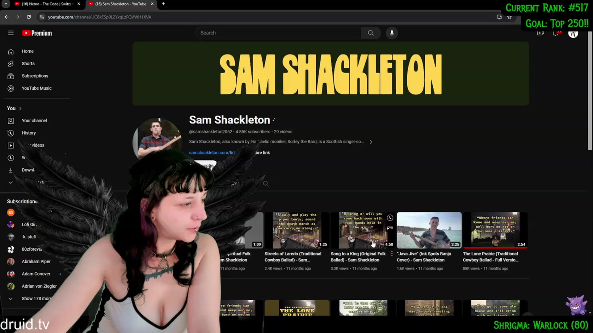 Gallery image thumbnail from YourDruidess's myfreecams stream on, 03/03/2024, 03:48 image 6 of 20