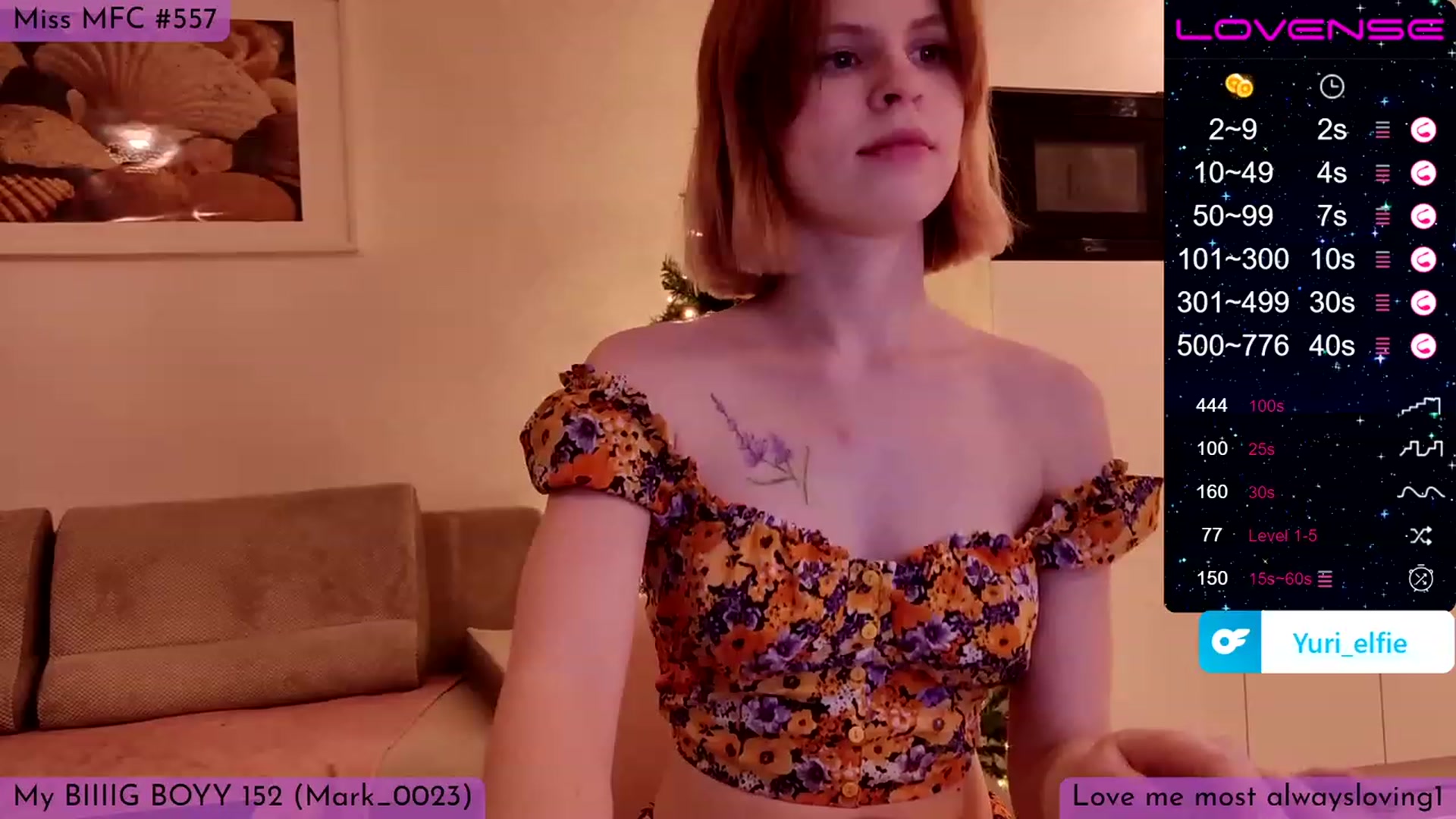 Gallery image thumbnail from Yuri_elfie's myfreecams stream on, 02/06/2023, 24:02 image 11 of 20