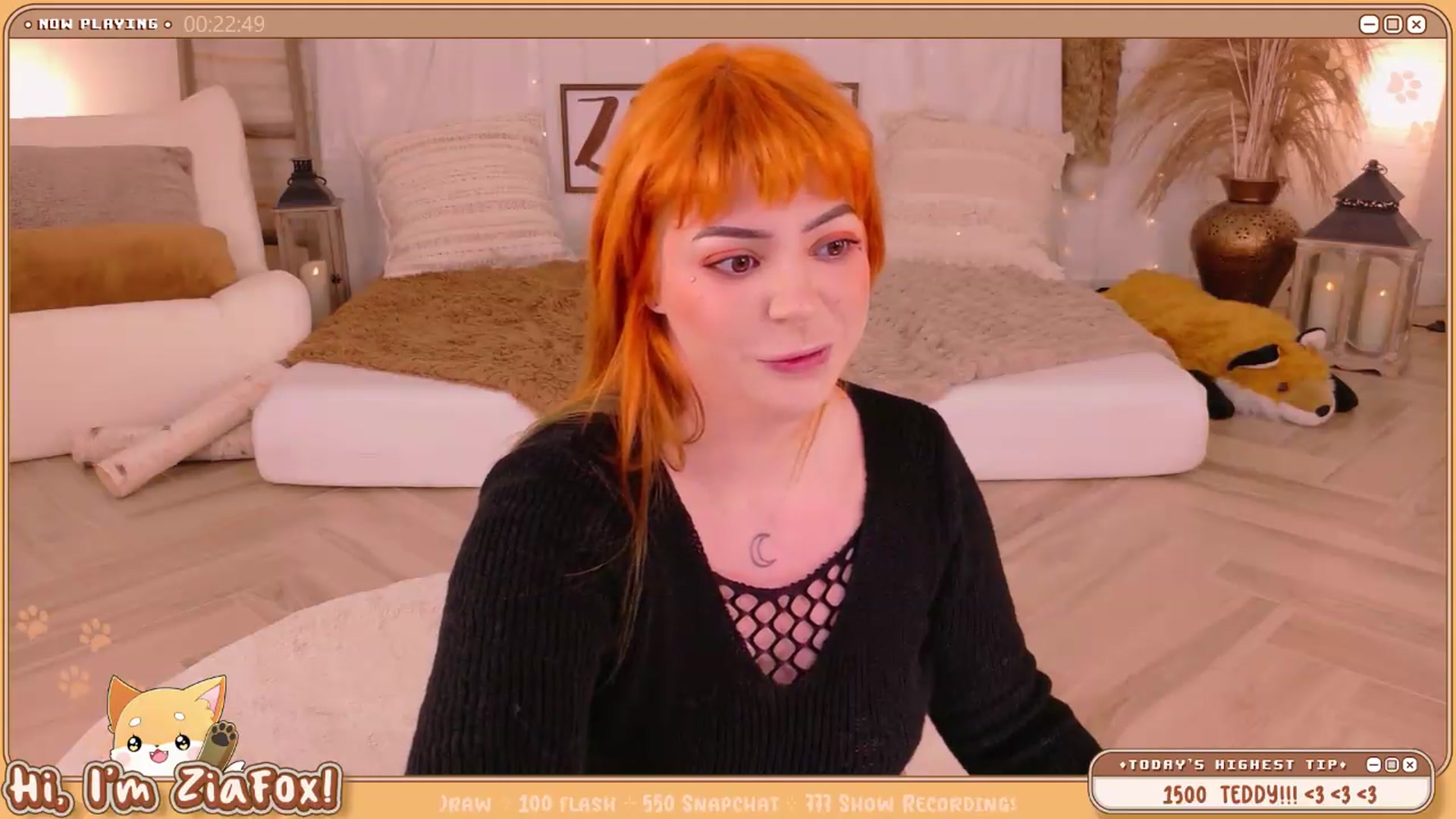 Gallery image thumbnail from ZiaFox's myfreecams stream on, 05/19/2026, 23:00 image 16 of 20