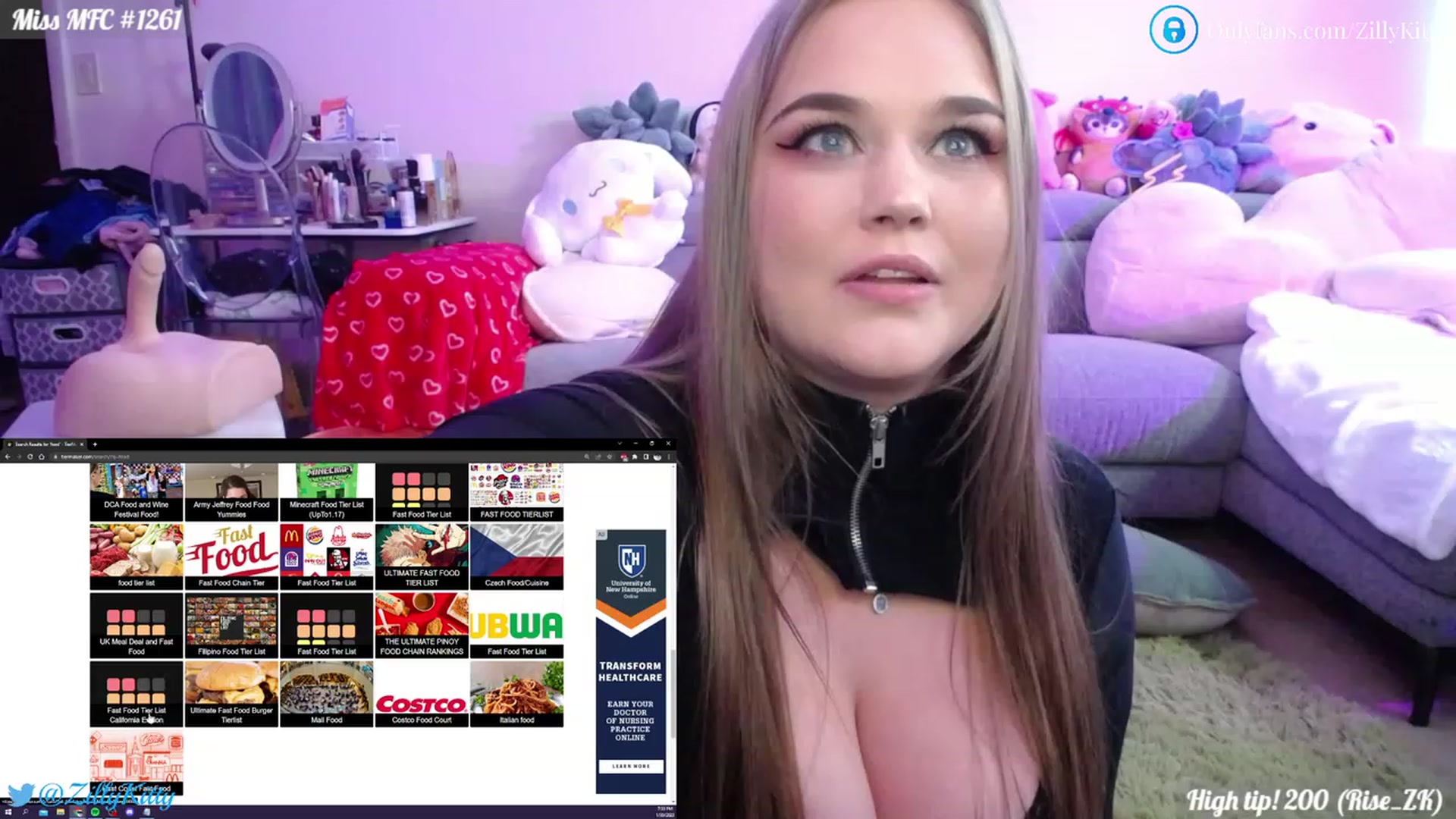 Gallery image thumbnail from ZillyKitty's myfreecams stream on, 01/31/2023, 24:52 image 6 of 20
