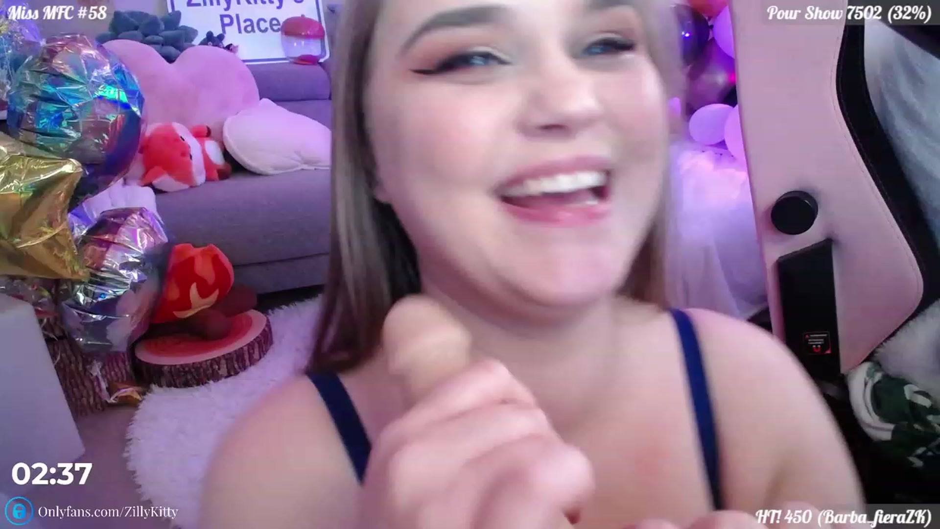 Gallery image thumbnail from ZillyKitty's myfreecams stream on, 07/12/2023, 24:54 image 9 of 20