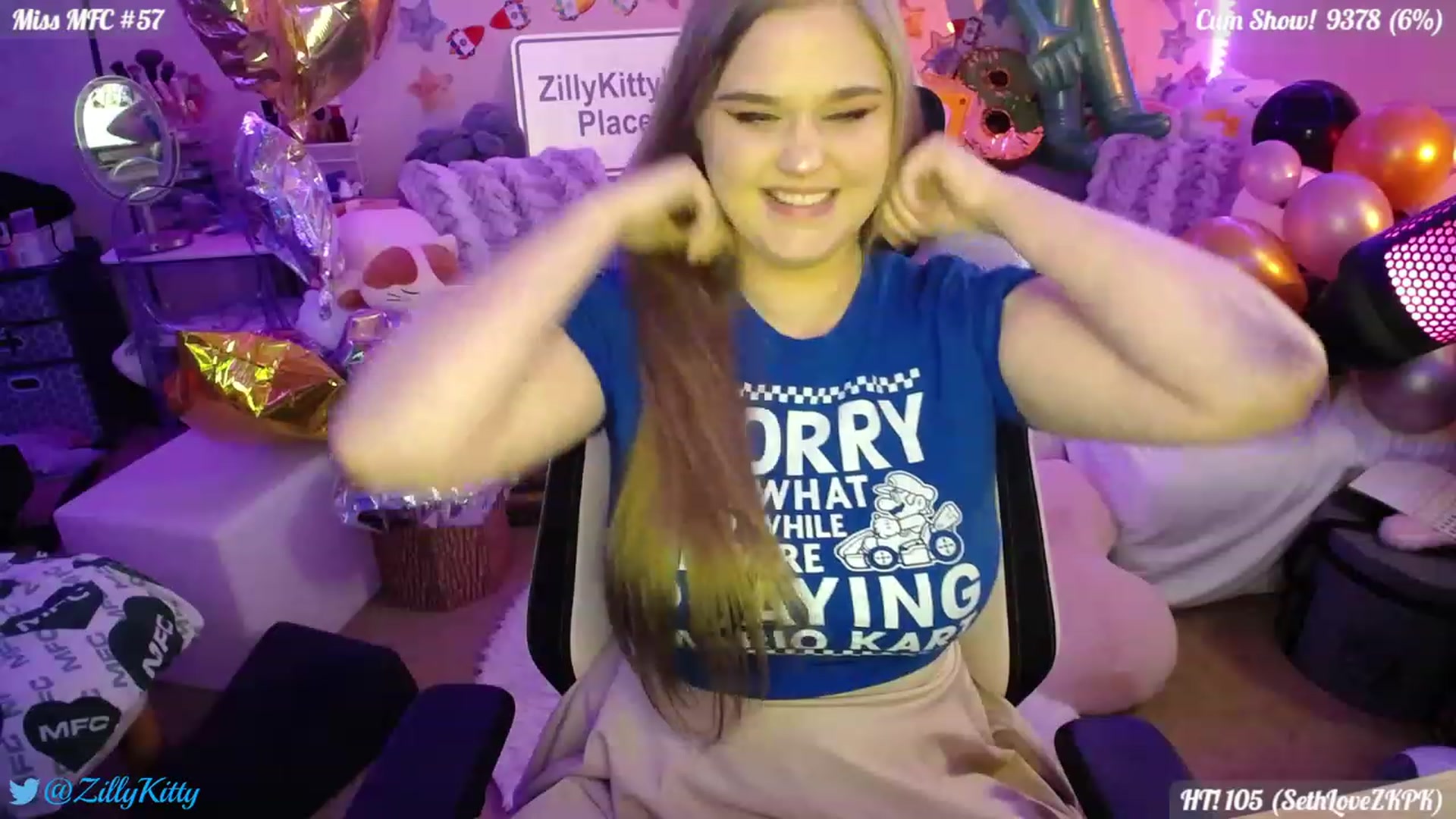 Gallery image thumbnail from ZillyKitty's myfreecams stream on, 07/28/2023, 23:46 image 17 of 20