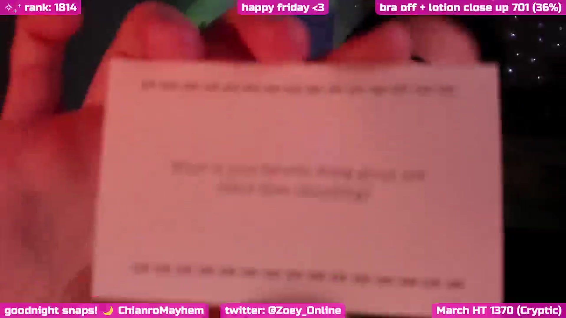 Gallery image thumbnail from Zobot's myfreecams stream on, 03/22/2025, 06:06 image 17 of 20