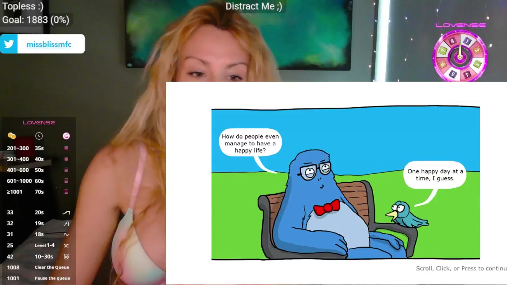 Gallery image thumbnail from aMissBliss's myfreecams stream on, 05/14/2025, 23:54 image 1 of 20
