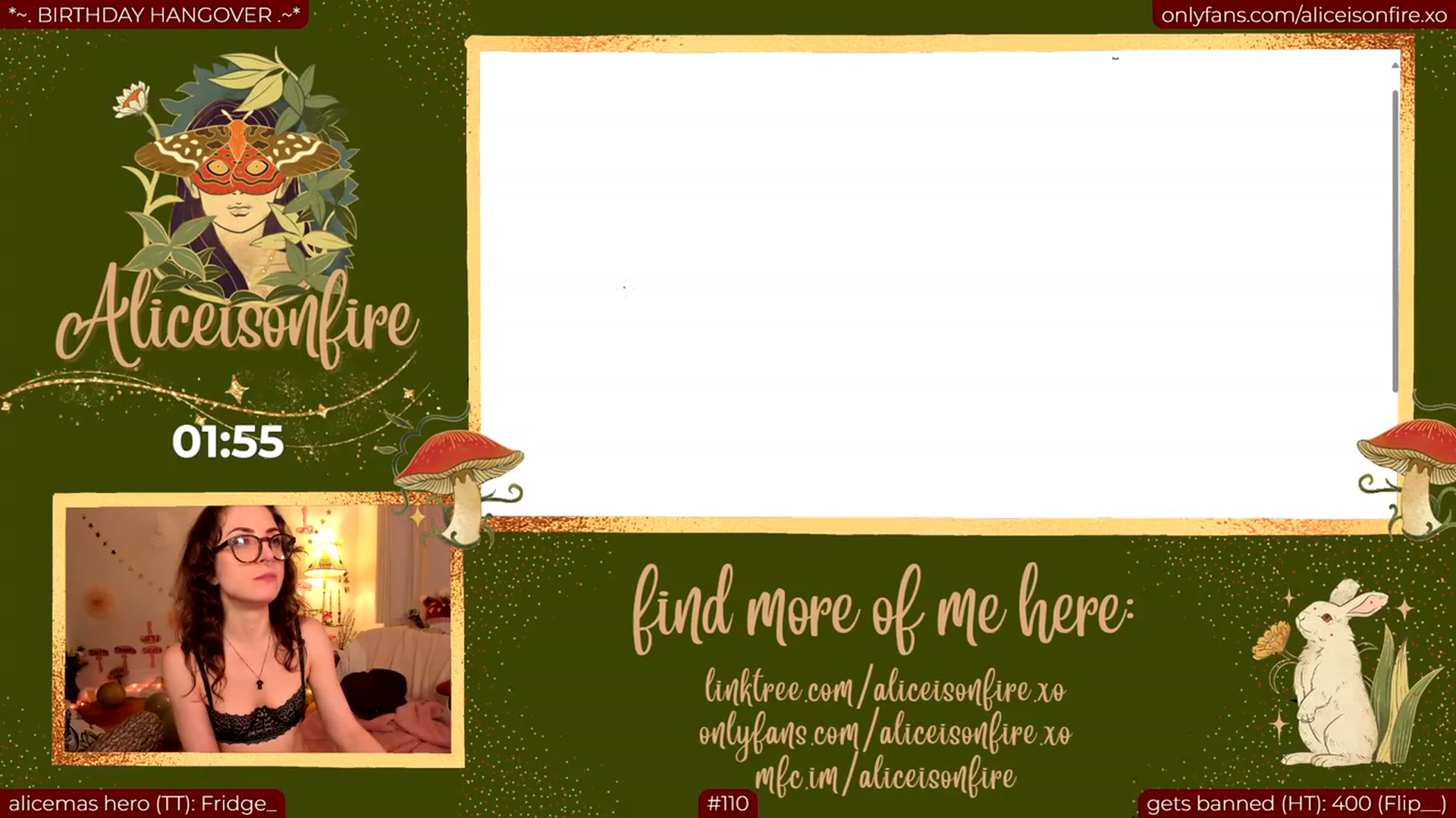 Gallery image thumbnail from alicebday's myfreecams stream on, 12/08/2023, 07:13 image 20 of 20