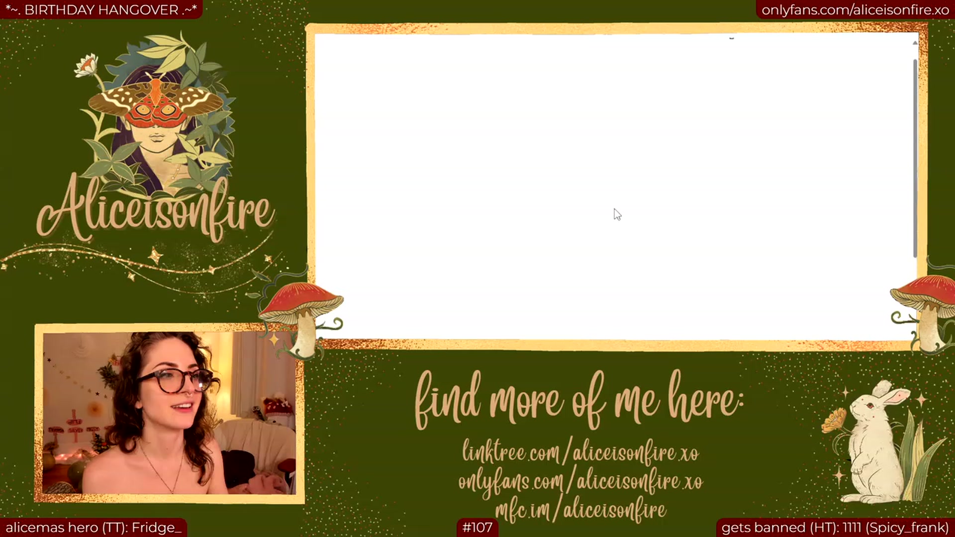 Gallery image thumbnail from alicebday's myfreecams stream on, 12/08/2023, 07:51 image 13 of 20