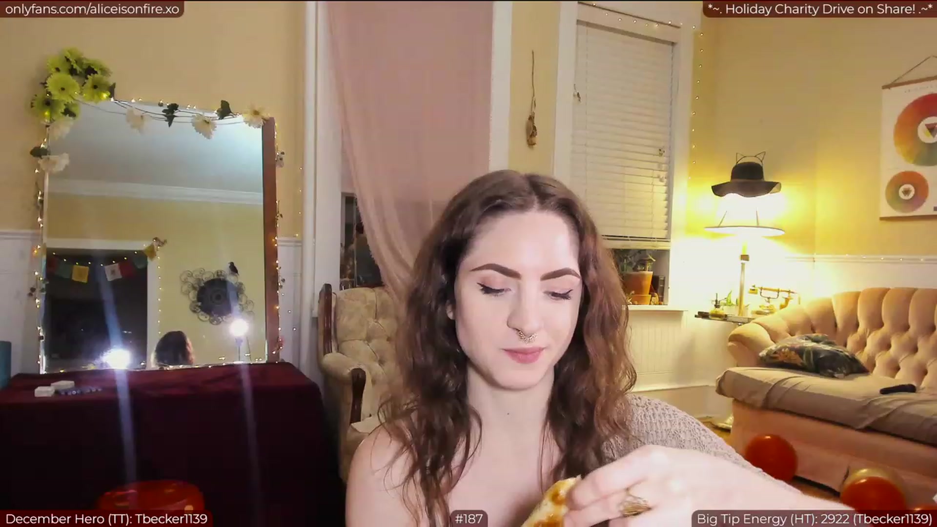 Gallery image thumbnail from aliceisonfire's myfreecams stream on, 12/09/2022, 08:24 image 16 of 20