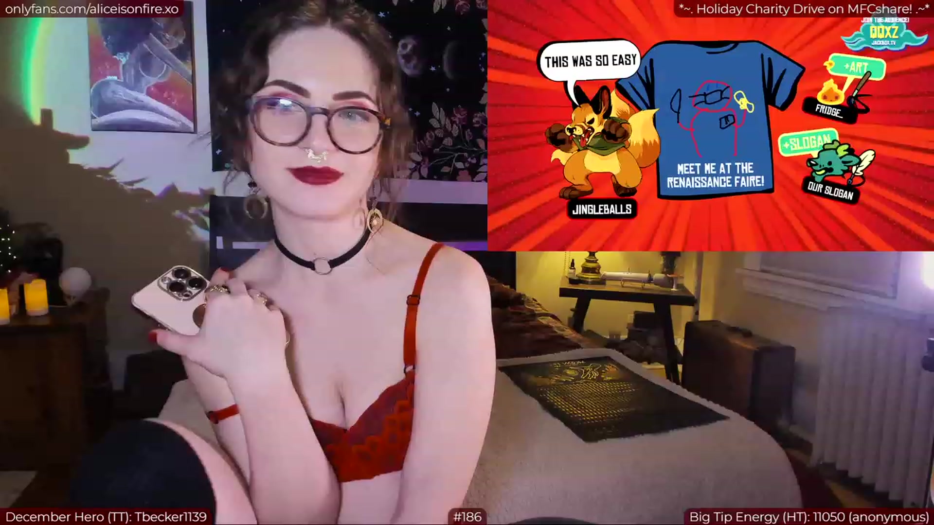 Gallery image thumbnail from aliceisonfire's myfreecams stream on, 12/24/2022, 09:06 image 19 of 20