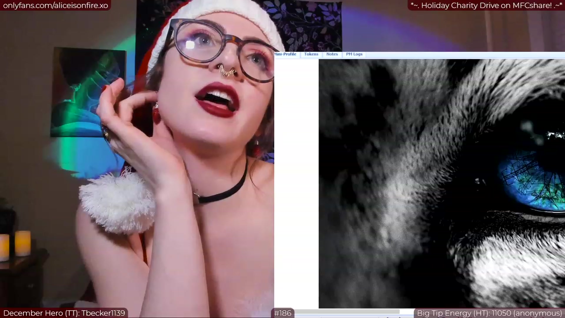 Gallery image thumbnail from aliceisonfire's myfreecams stream on, 12/25/2022, 09:16 image 18 of 20