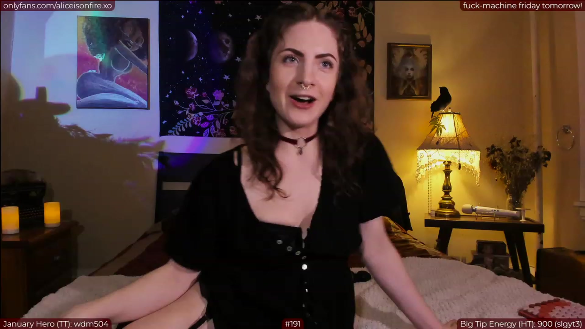 Gallery image thumbnail from aliceisonfire's myfreecams stream on, 01/06/2023, 07:54 image 9 of 20