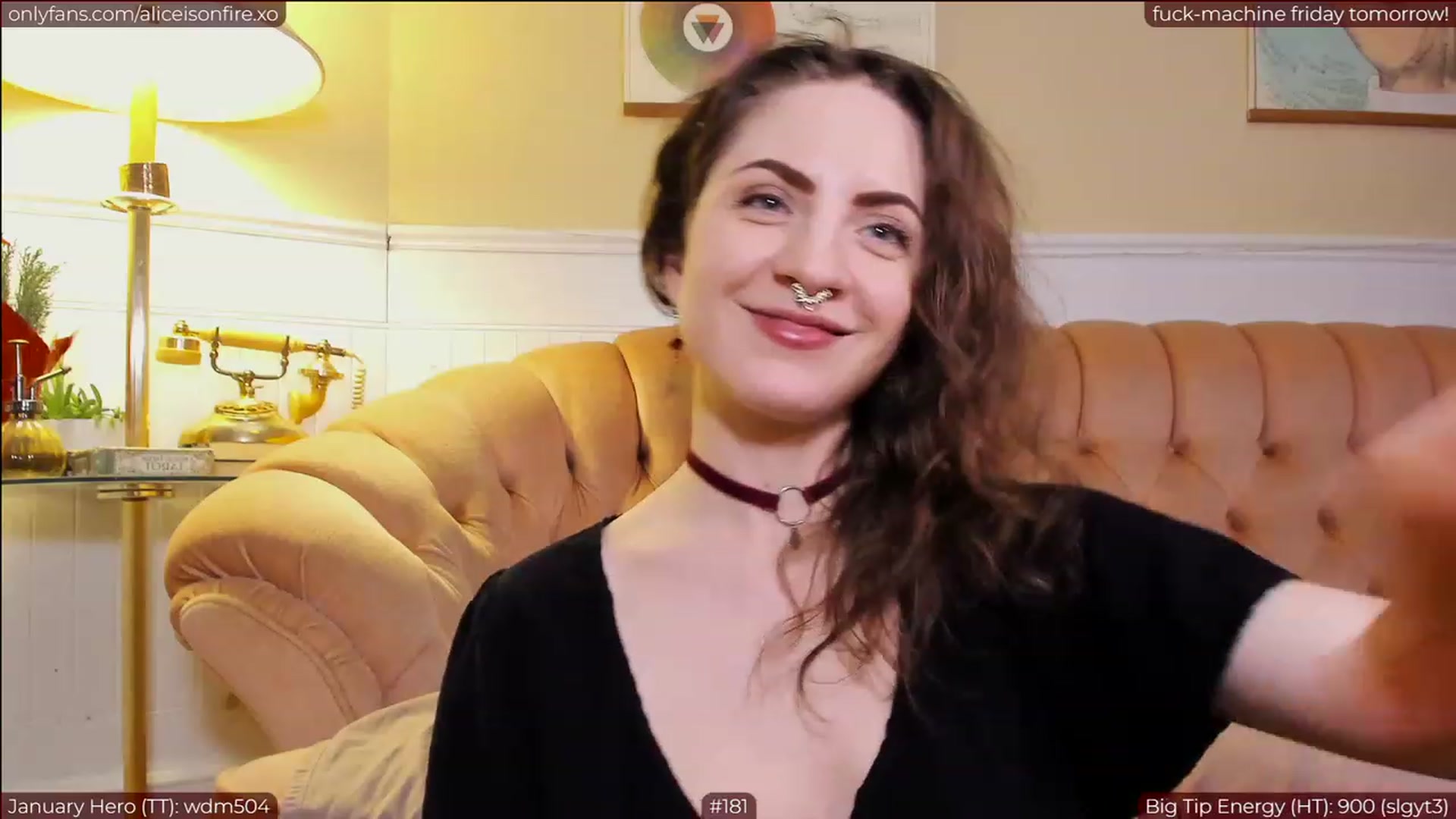 Gallery image thumbnail from aliceisonfire's myfreecams stream on, 01/06/2023, 08:48 image 15 of 20