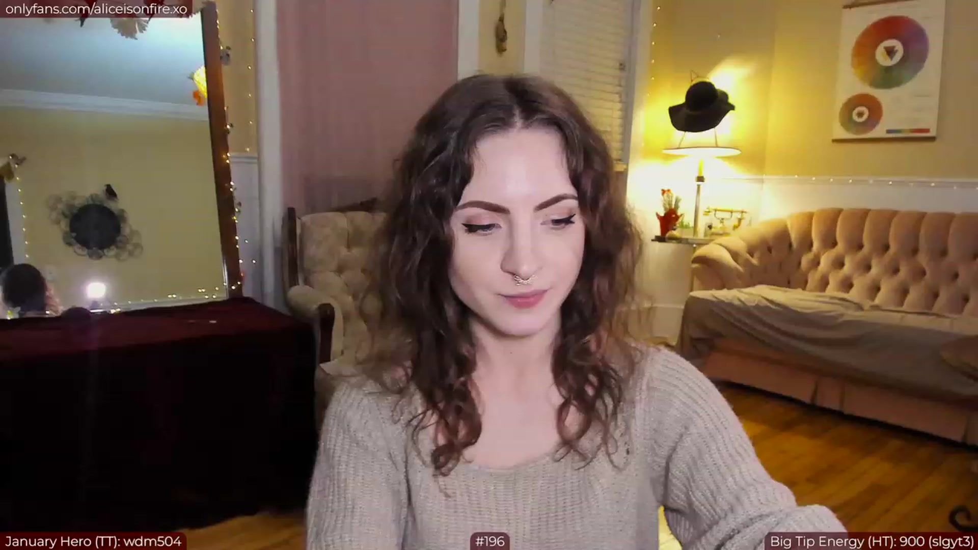 Gallery image thumbnail from aliceisonfire's myfreecams stream on, 01/13/2023, 09:33 image 1 of 20