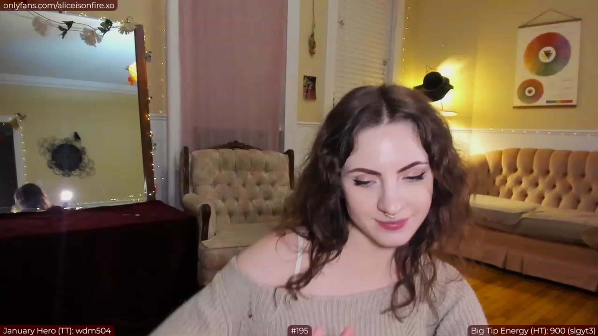 Gallery image thumbnail from aliceisonfire's myfreecams stream on, 01/13/2023, 09:33 image 4 of 20