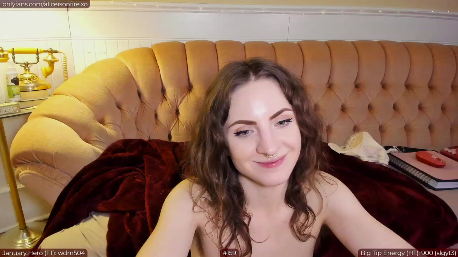 Gallery image thumbnail from aliceisonfire's myfreecams stream on, 01/13/2023, 11:04 image 1 of 20