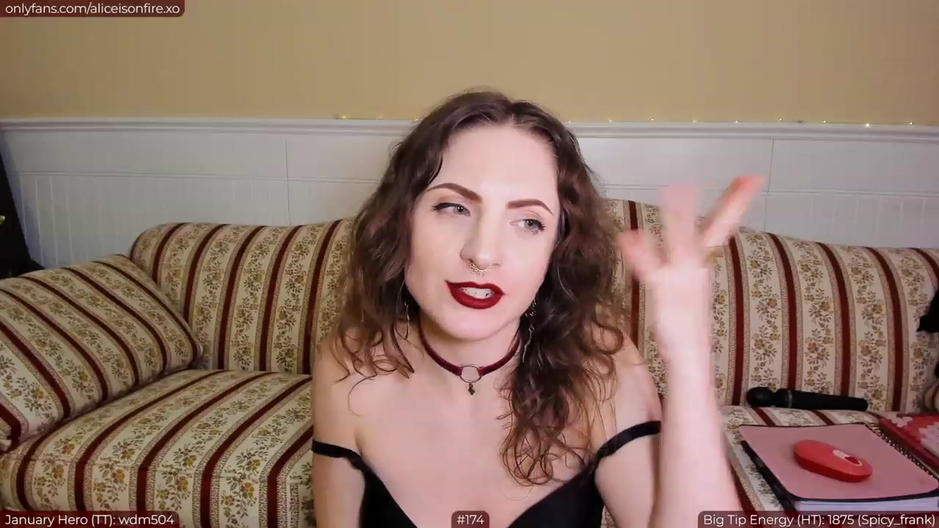 Gallery image thumbnail from aliceisonfire's myfreecams stream on, 01/16/2023, 09:52 image 17 of 20