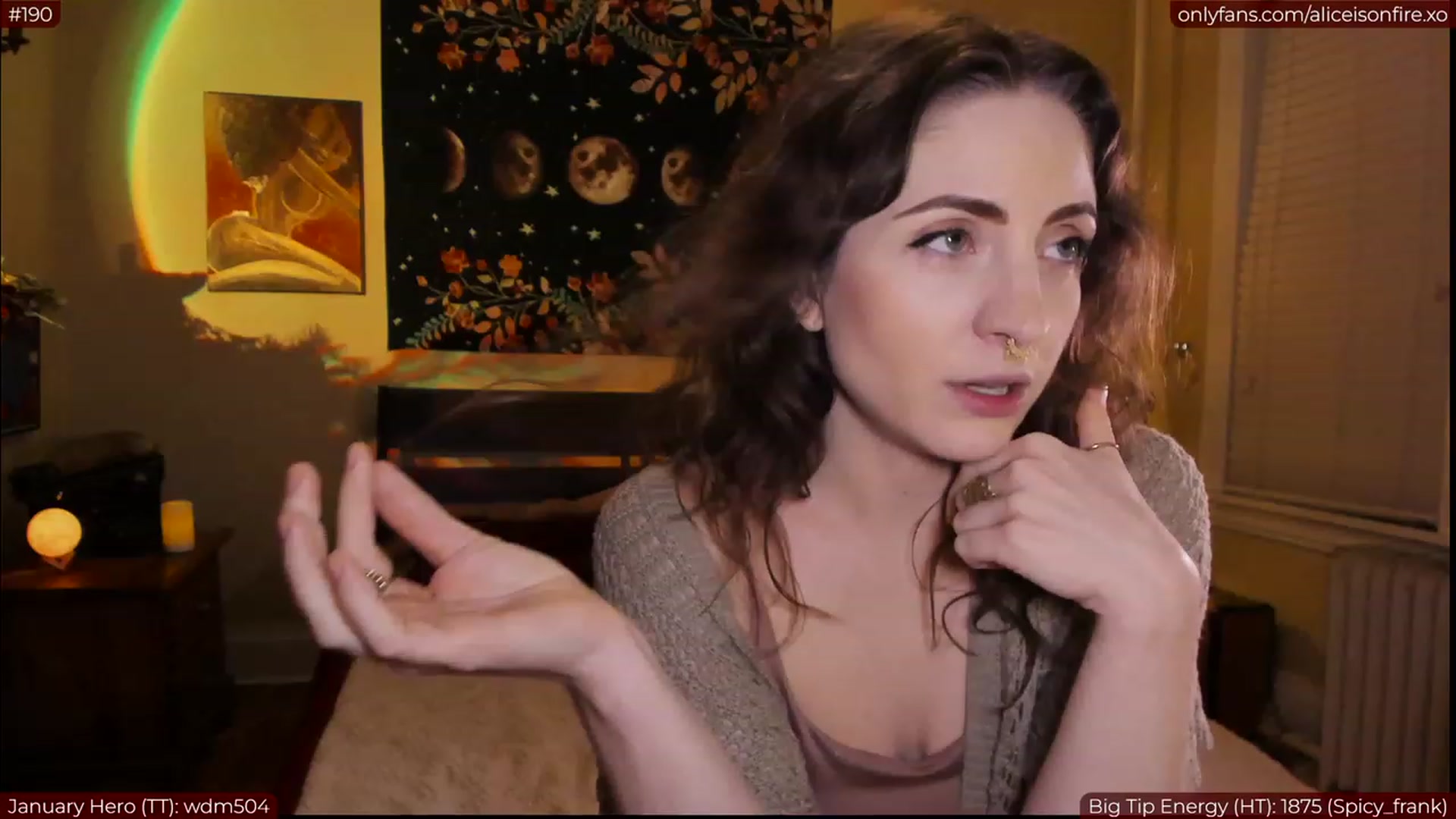 Gallery image thumbnail from aliceisonfire's myfreecams stream on, 01/19/2023, 06:42 image 2 of 20