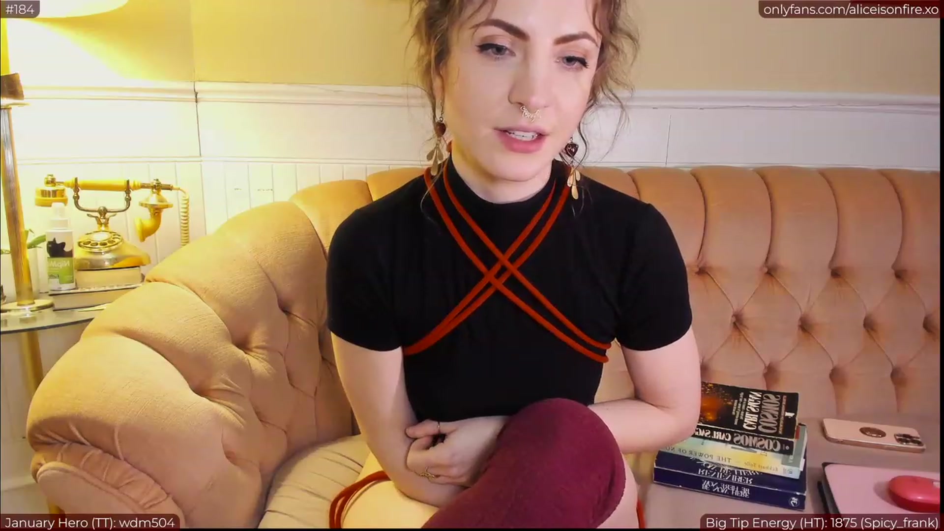 Gallery image thumbnail from aliceisonfire's myfreecams stream on, 01/20/2023, 08:16 image 20 of 20