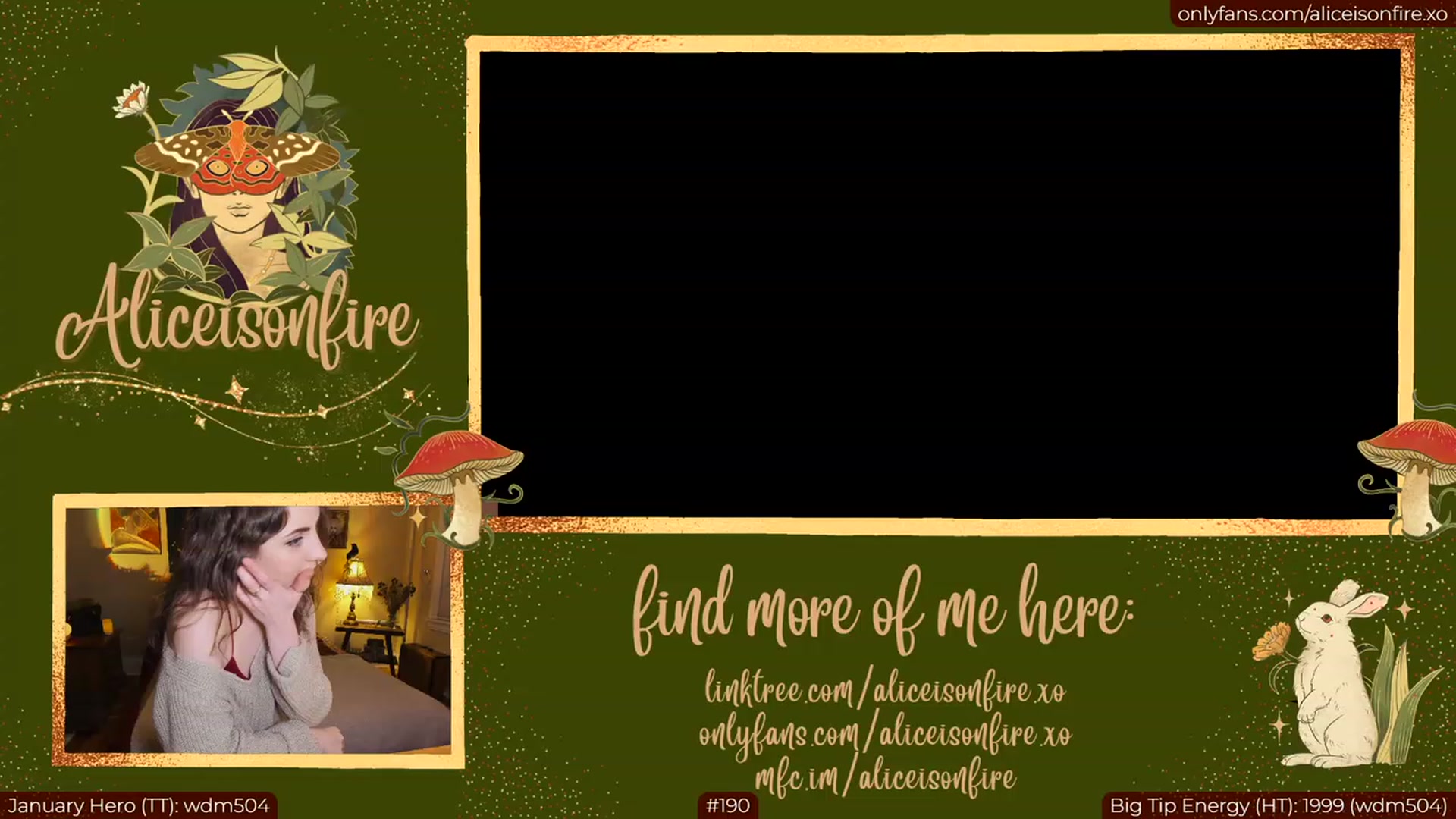 Gallery image thumbnail from aliceisonfire's myfreecams stream on, 01/26/2023, 06:11 image 4 of 20