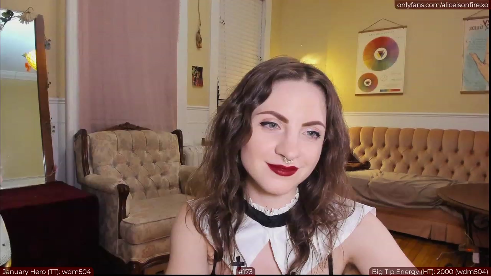 Gallery image thumbnail from aliceisonfire's myfreecams stream on, 01/30/2023, 07:52 image 11 of 20