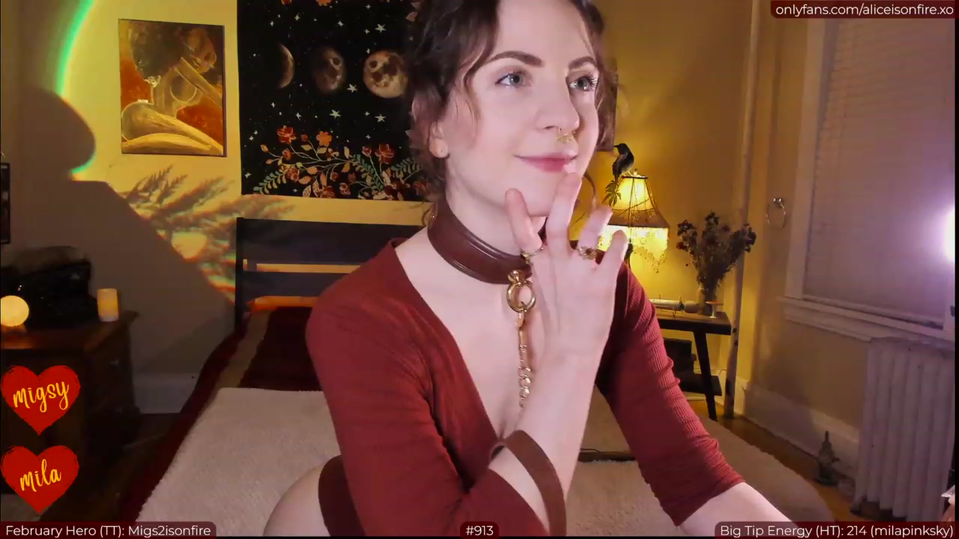 Gallery image thumbnail from aliceisonfire's myfreecams stream on, 02/02/2023, 06:46 image 11 of 20