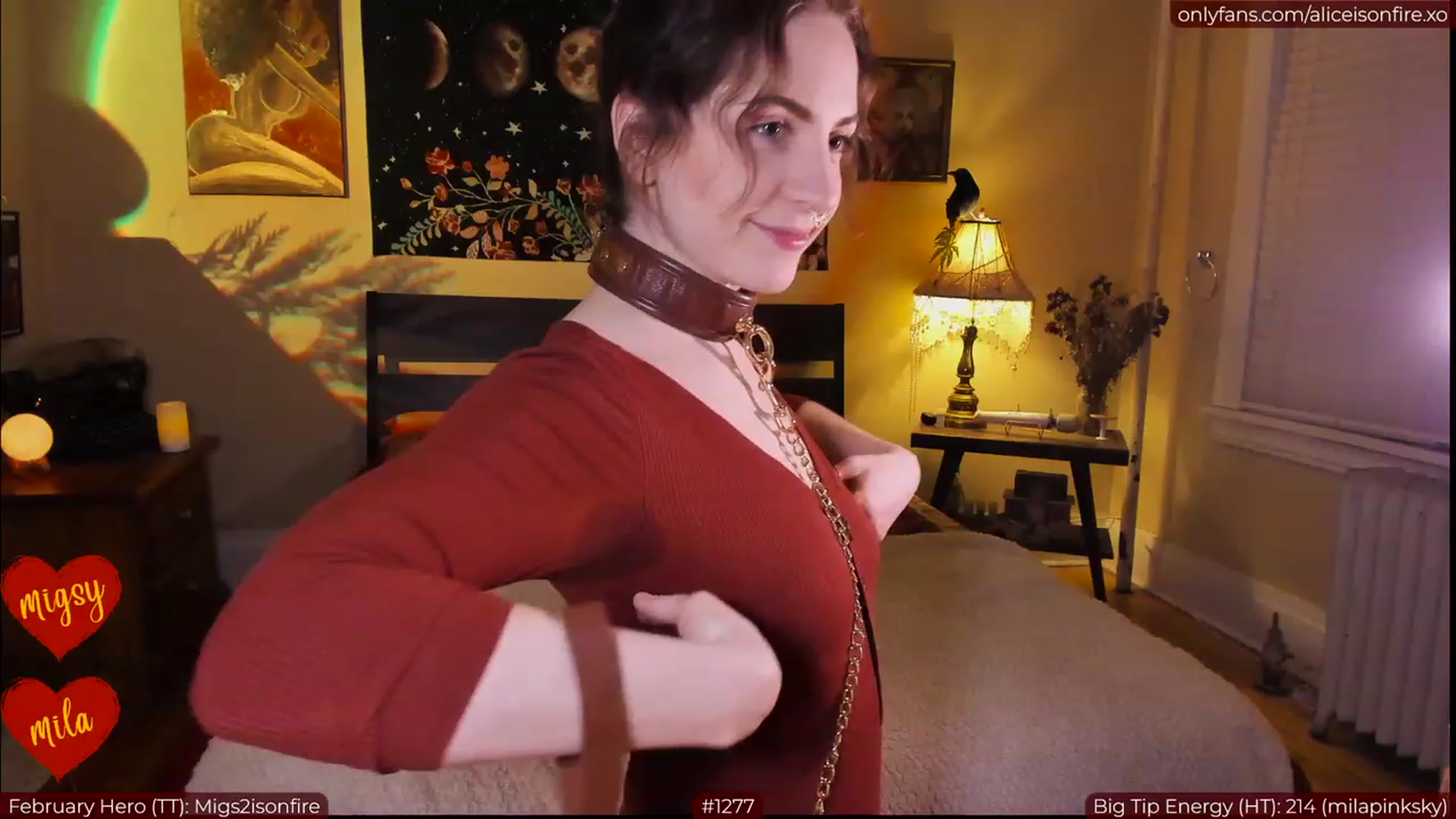 Gallery image thumbnail from aliceisonfire's myfreecams stream on, 02/02/2023, 06:46 image 7 of 20