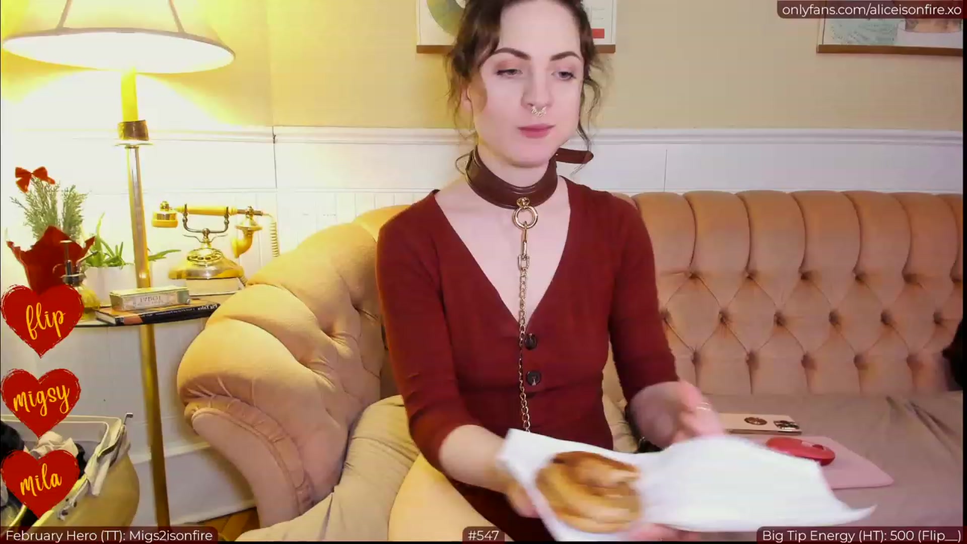 Gallery image thumbnail from aliceisonfire's myfreecams stream on, 02/02/2023, 07:39 image 5 of 20