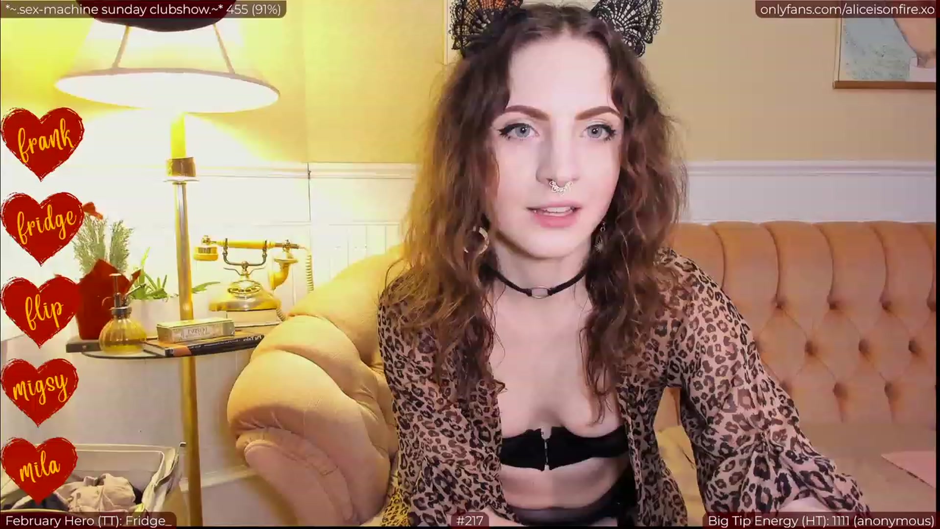 Gallery image thumbnail from aliceisonfire's myfreecams stream on, 02/06/2023, 06:21 image 8 of 20