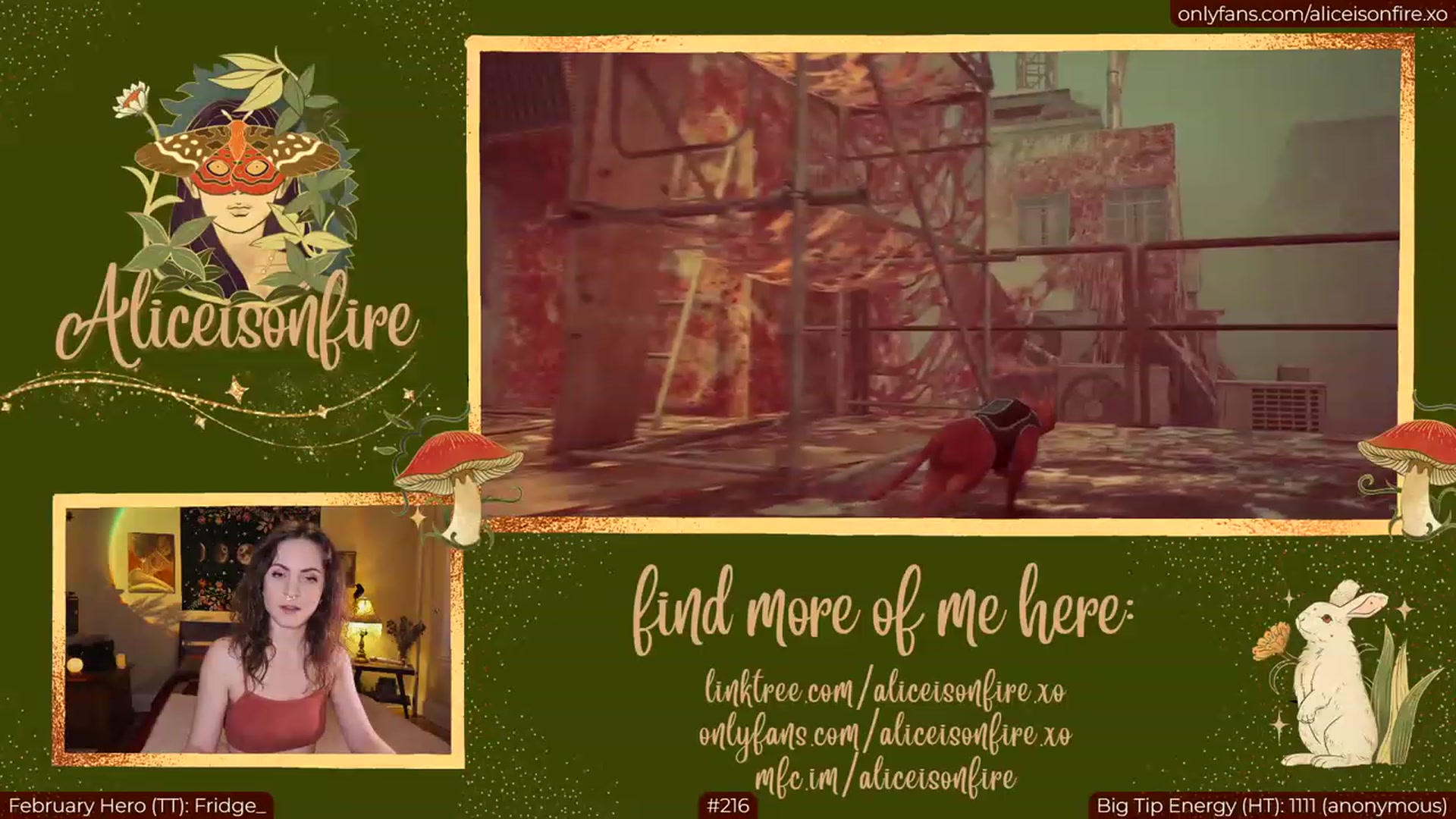 Gallery image thumbnail from aliceisonfire's myfreecams stream on, 02/07/2023, 06:13 image 14 of 20